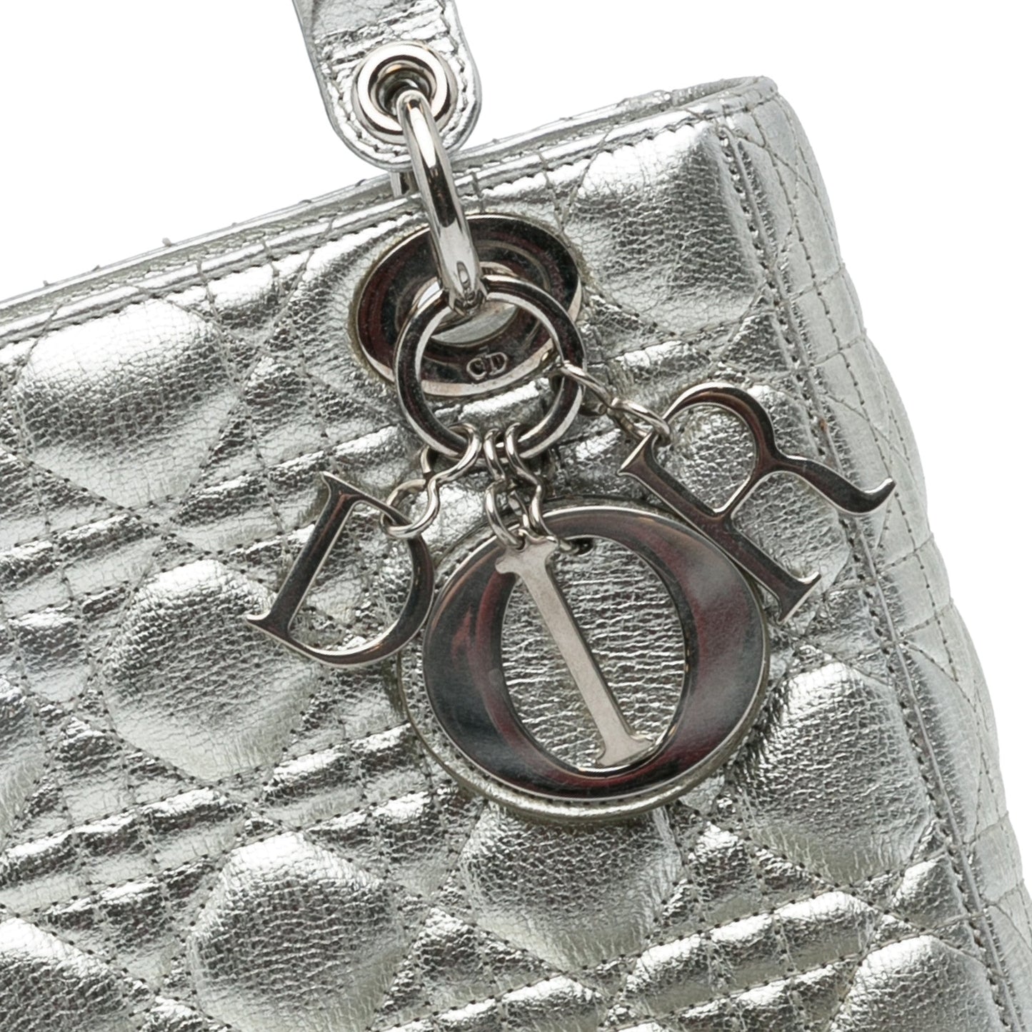 Dior Small Metallic Grained Calfskin Cannage My ABCDior Lady Dior