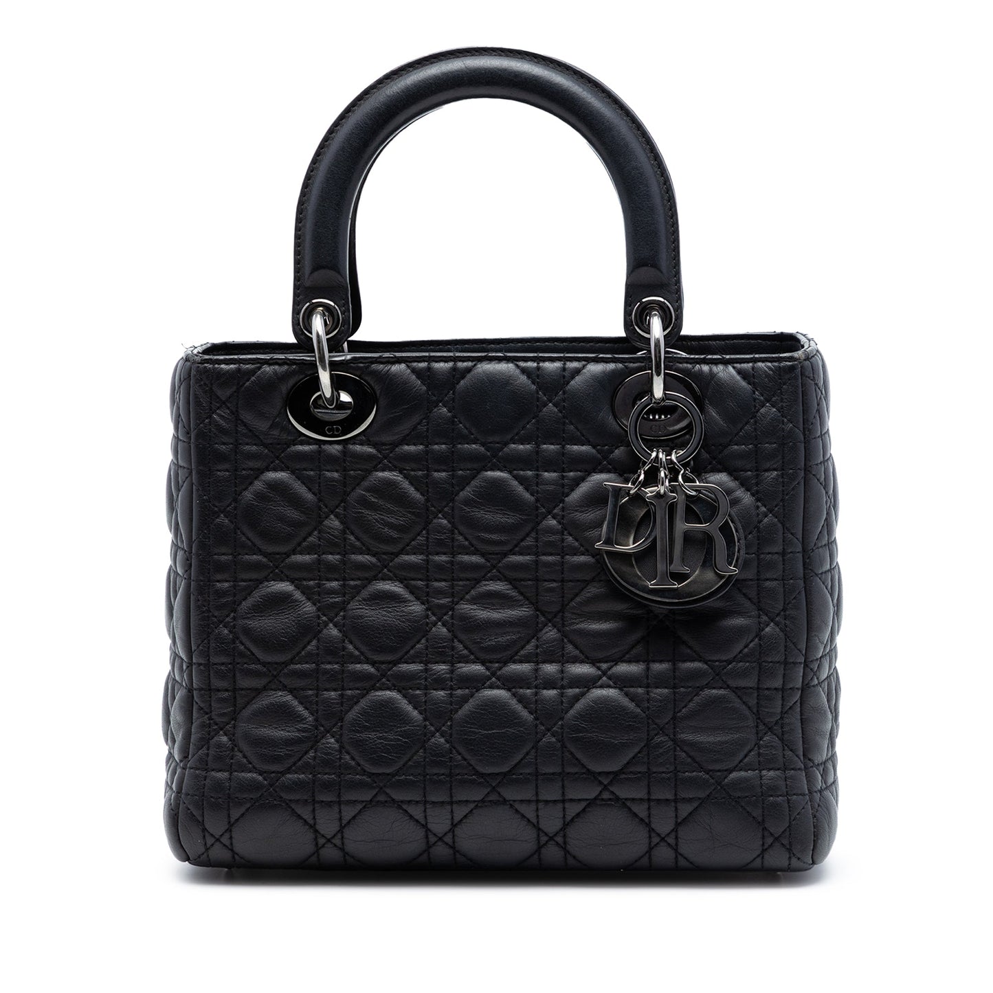 Dior Medium Lambskin Cannage Lady Dior