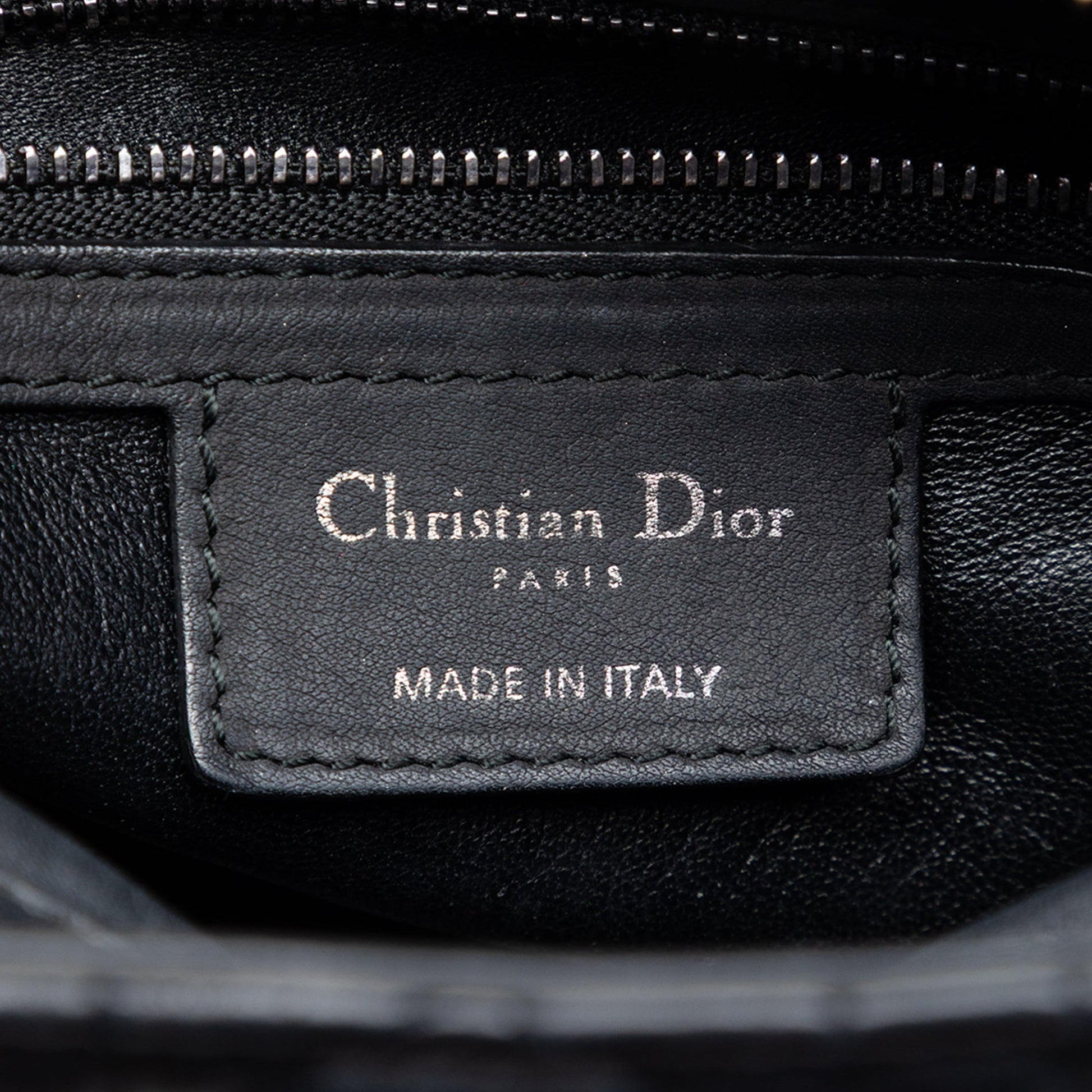 Dior Medium Lambskin Cannage Lady Dior