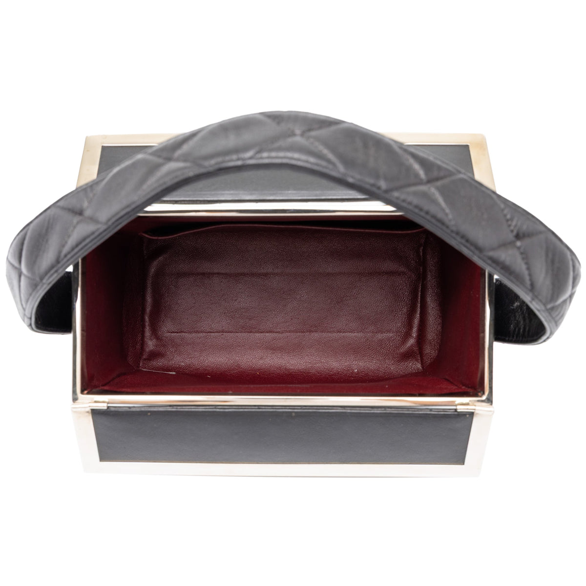 Chanel Quilted Lambskin Box Vanity Bag — Black