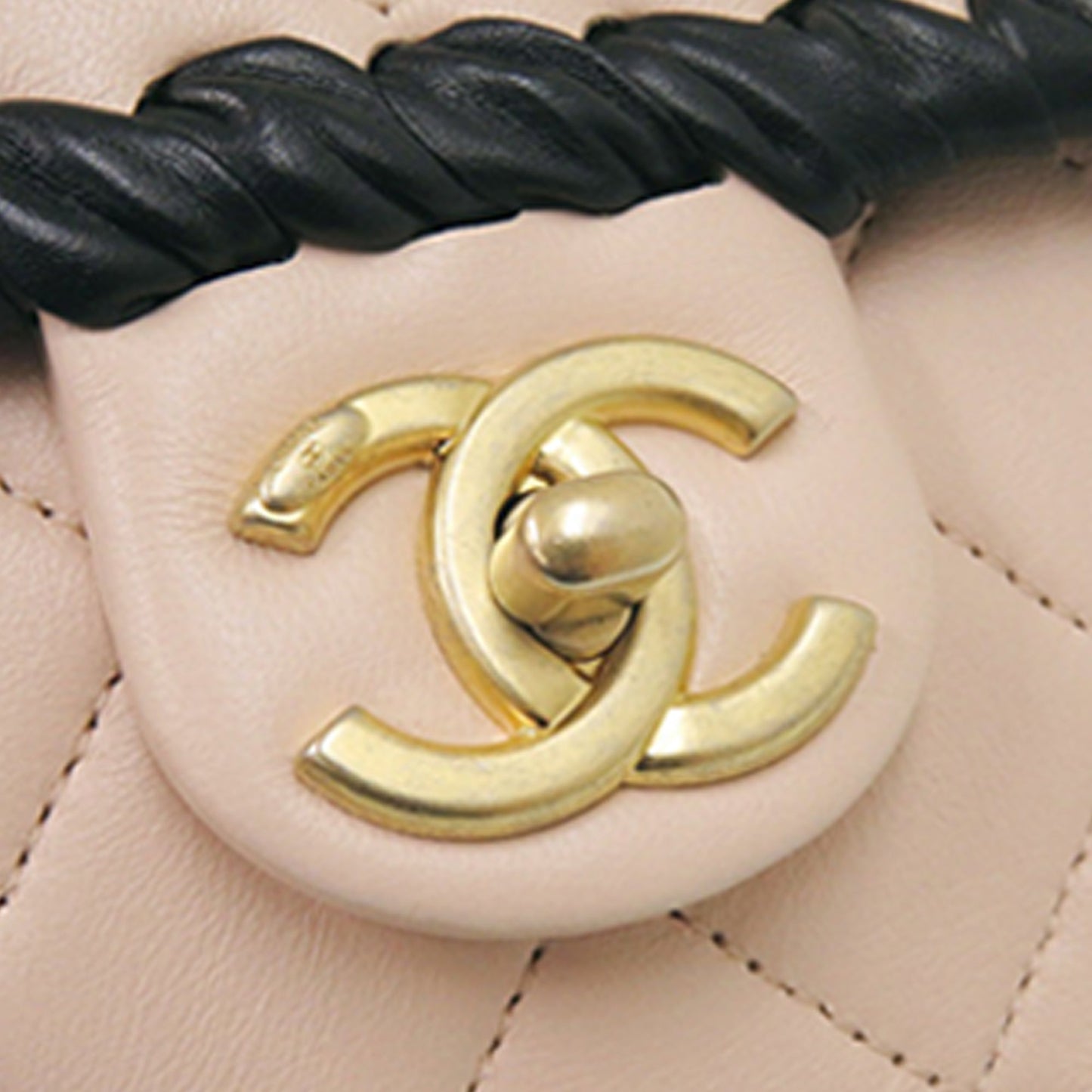 Chanel Mini CC Quilted Bicolor Calfskin Braided My Own Frame Flap