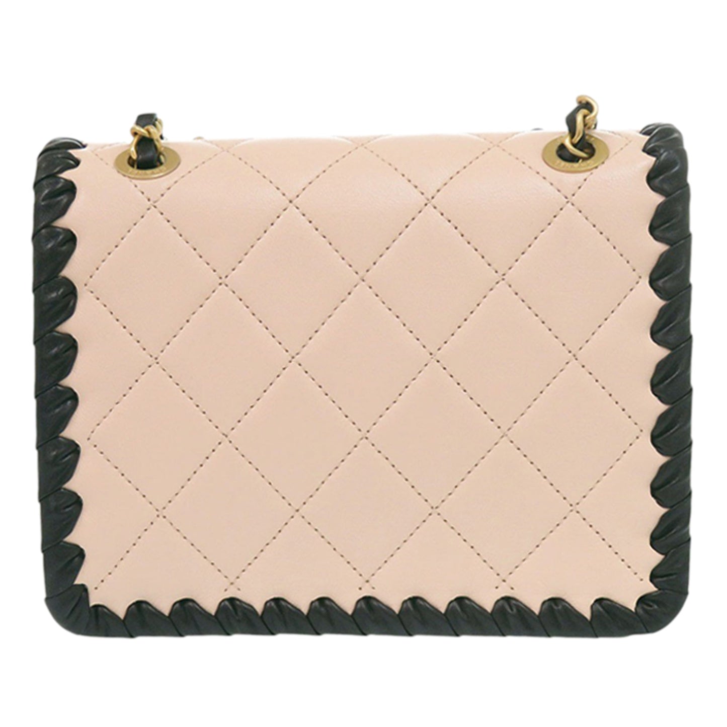 Chanel Mini CC Quilted Bicolor Calfskin Braided My Own Frame Flap