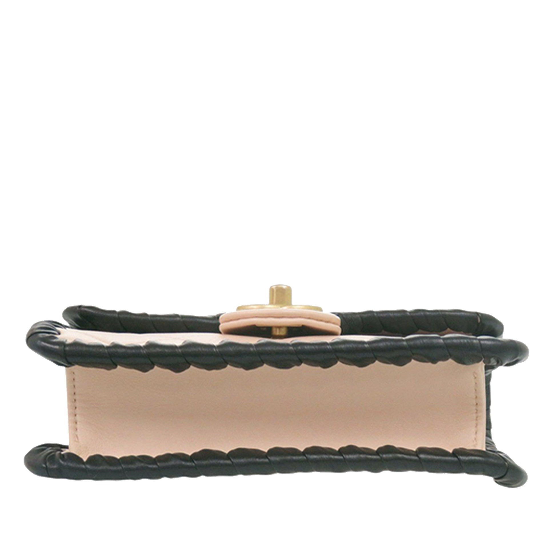 Chanel Mini CC Quilted Bicolor Calfskin Braided My Own Frame Flap