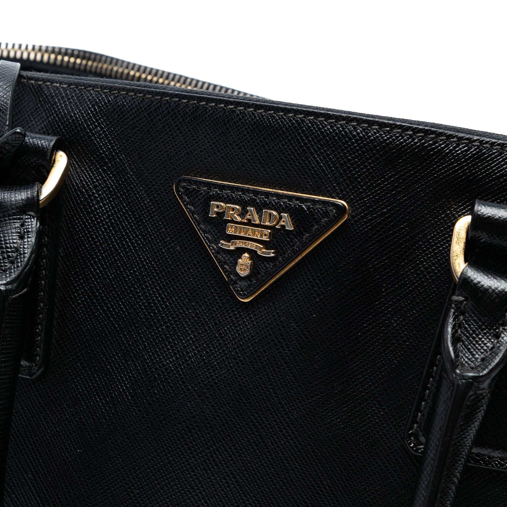 Prada Large Saffiano Lux Galleria Double Zip Tote
