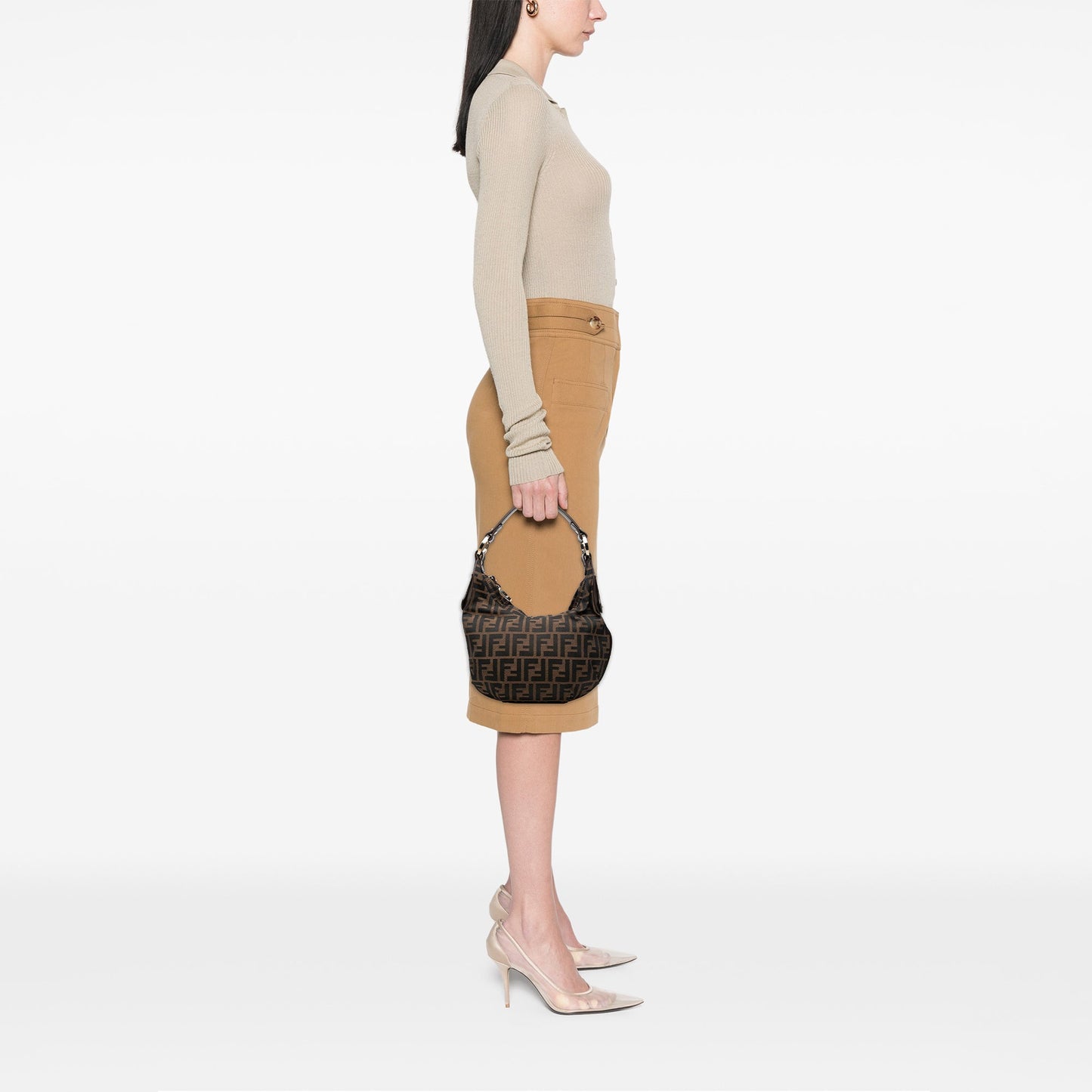 Fendi Zucca Canvas Chef Hobo