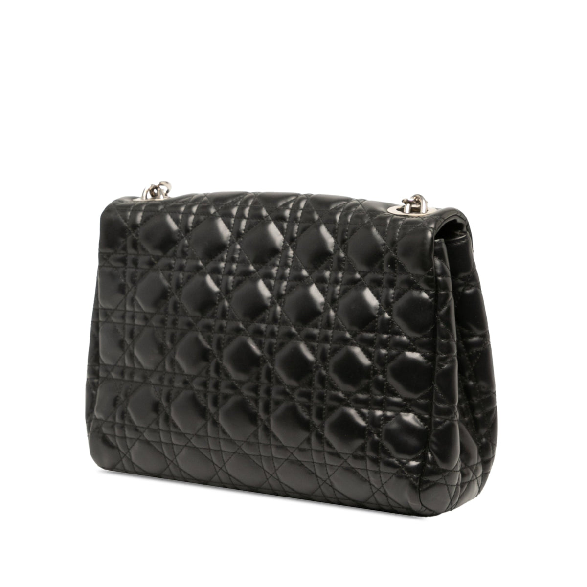 Dior Lambskin Cannage Soft Flap — Black