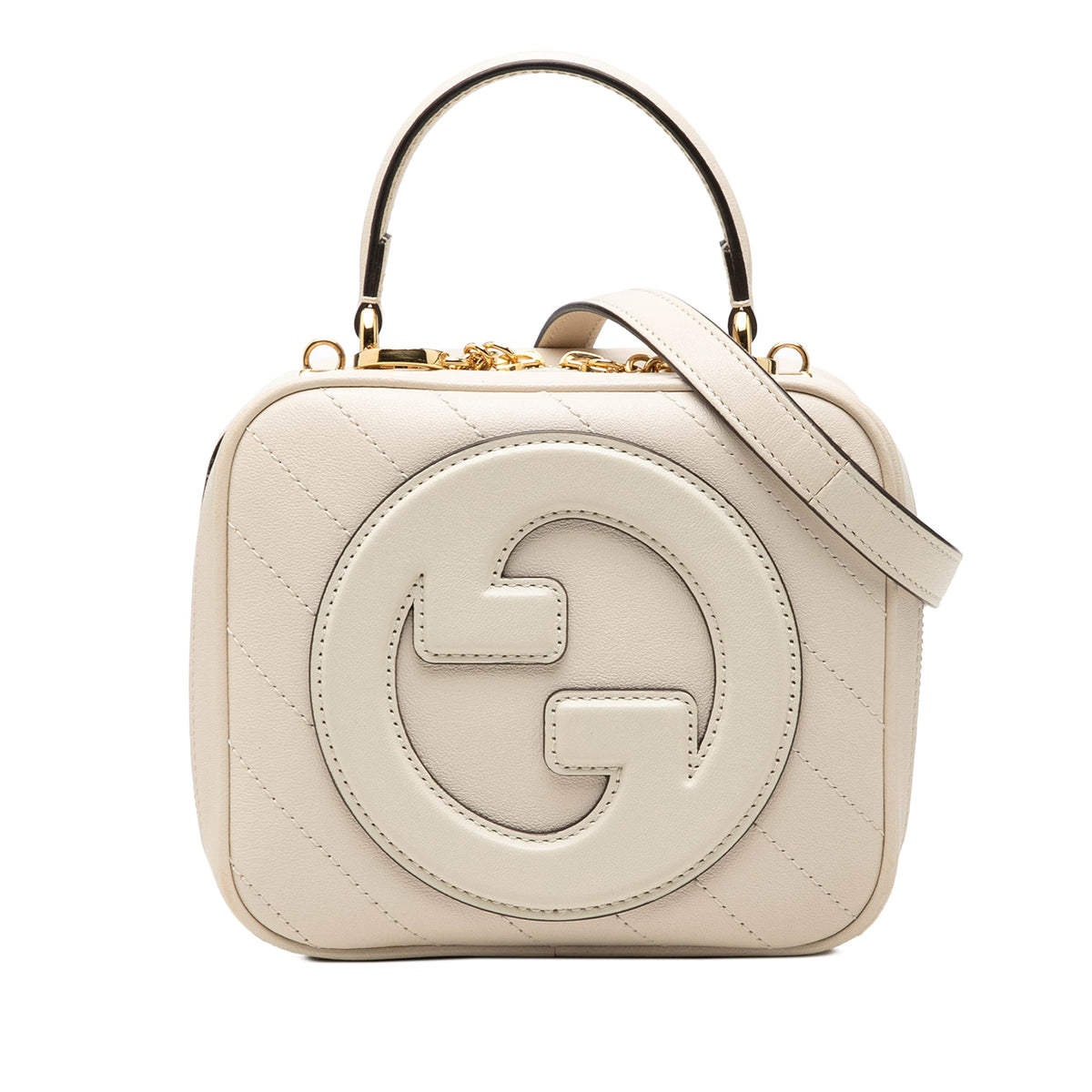 Gucci Matelasse Calfskin Blondie Top Handle Satchel