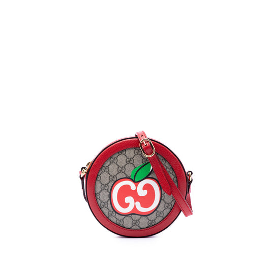 Gucci GG Supreme Apple Round Crossbody