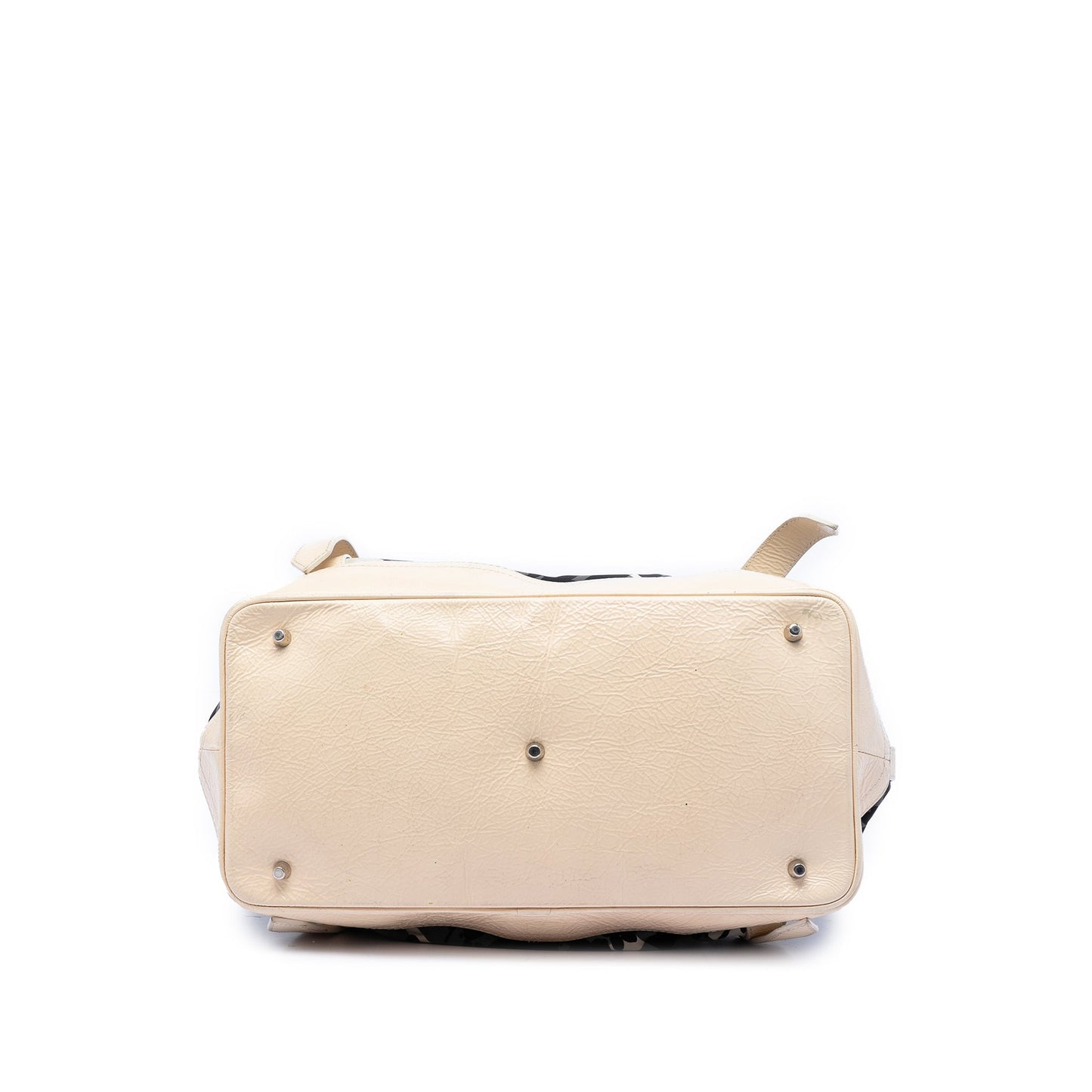 Burberry Floral Beat Check Nylon and Patent Satchel