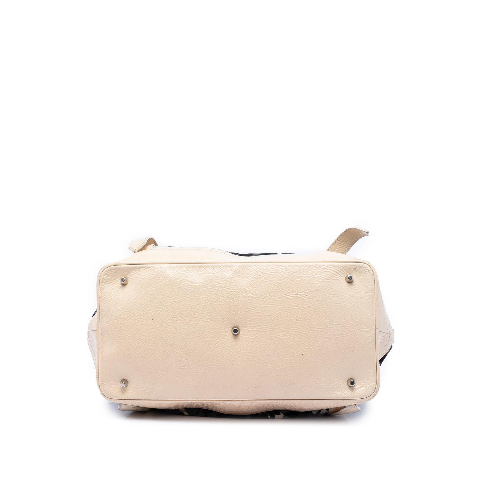 Burberry Floral Beat Check Nylon and Patent Satchel