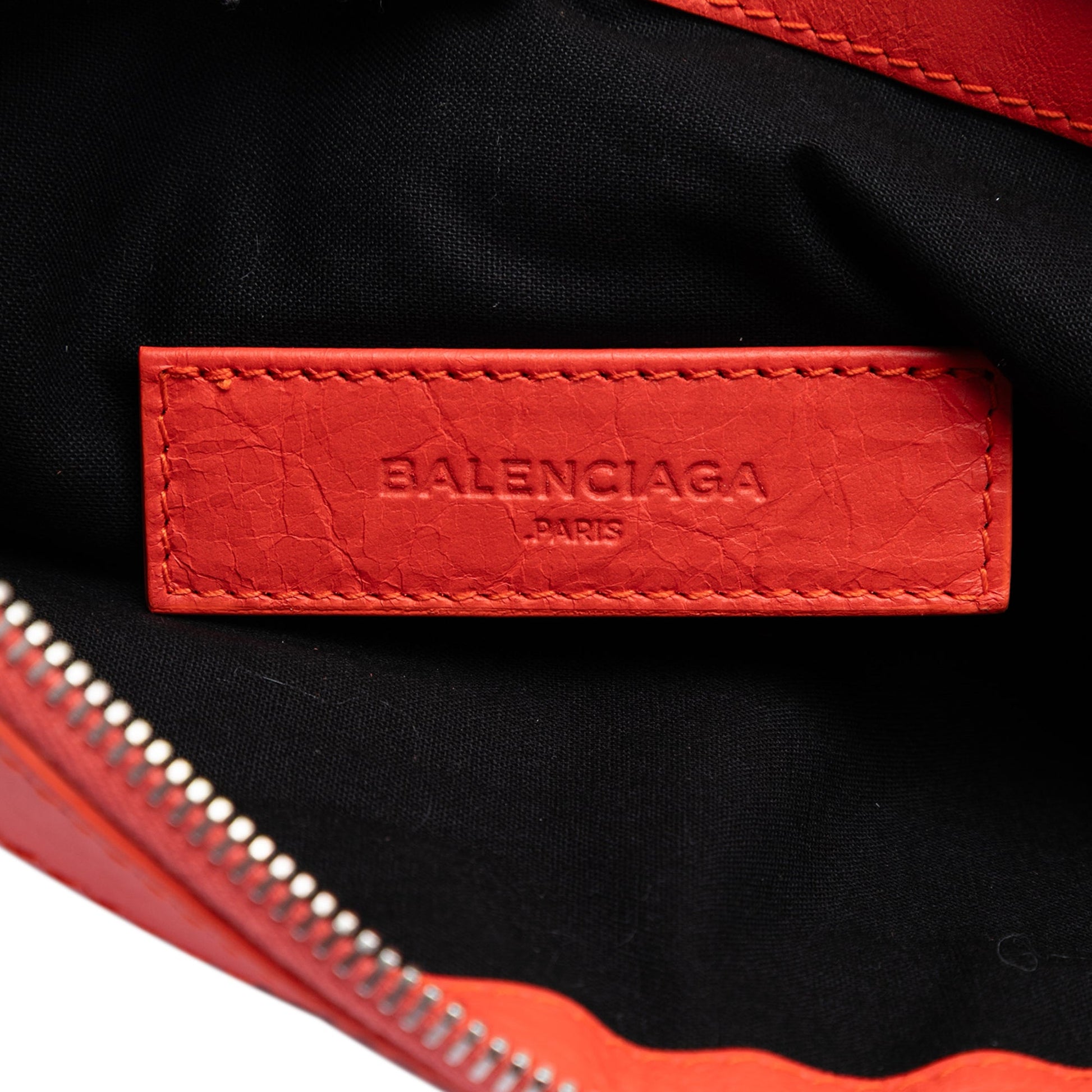 Balenciaga Lambskin Motocross Classic Clip M Clutch