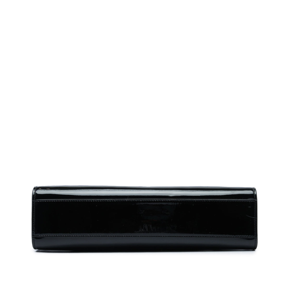 Saint Laurent Medium Patent Manhattan Shoulder Bag — Black
