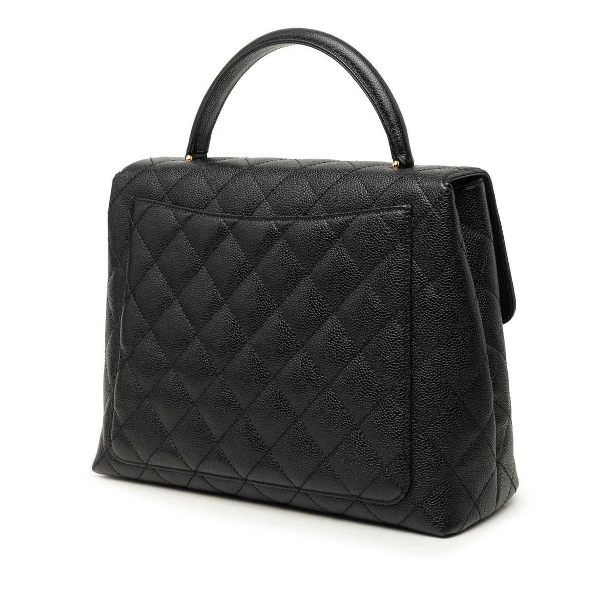 Chanel Jumbo Quilted Caviar Kelly Flap