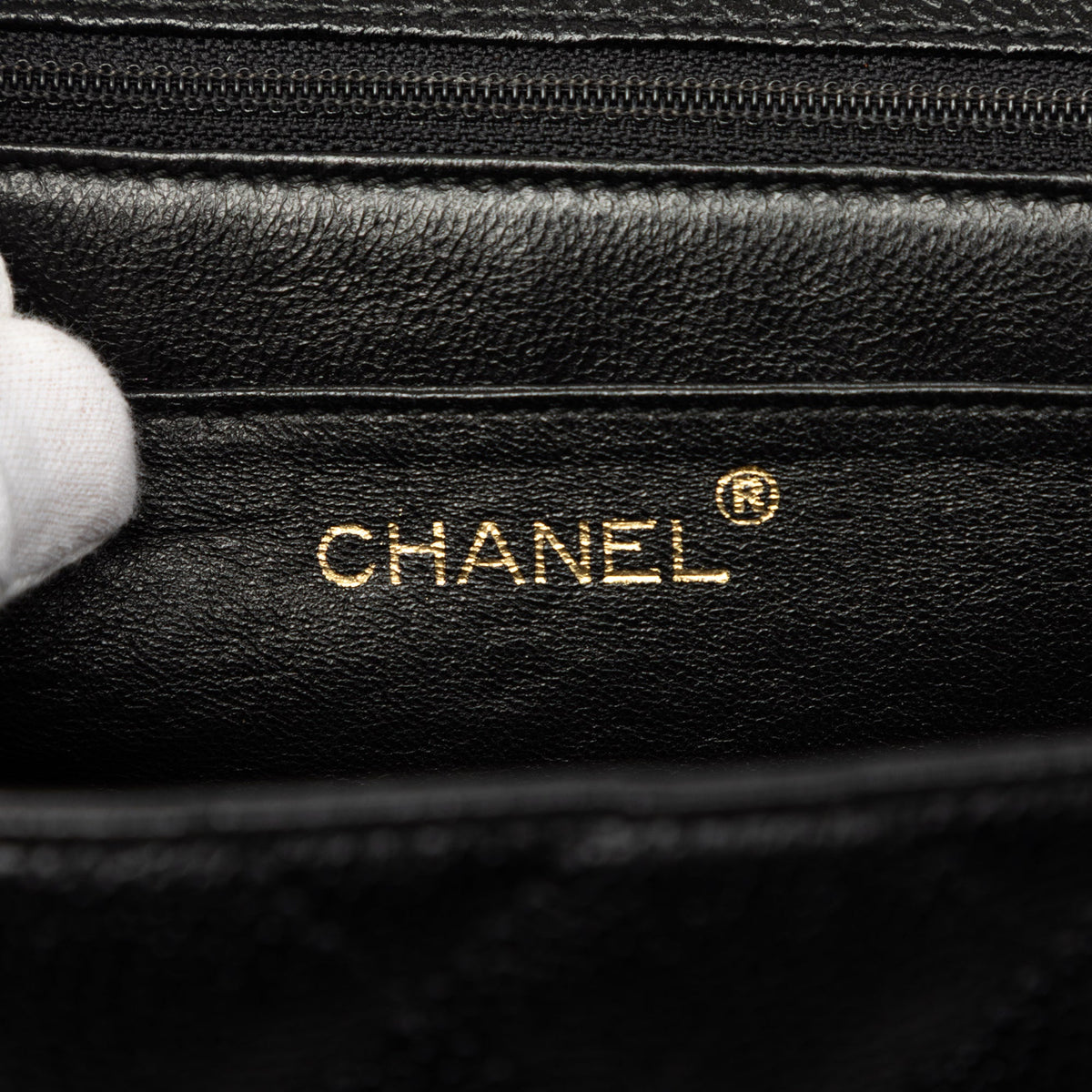 Chanel Jumbo Quilted Caviar Kelly Flap