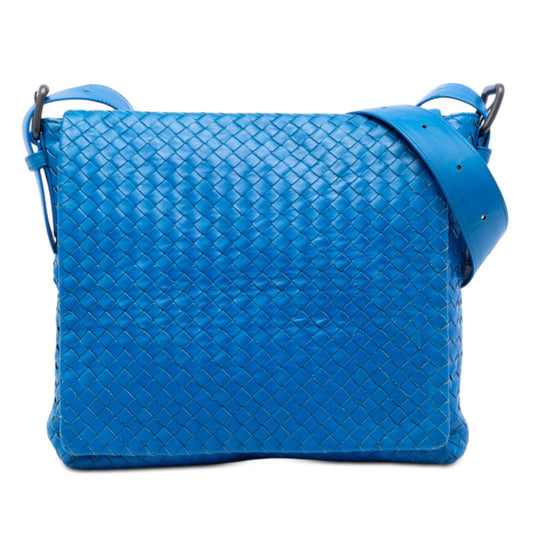 Bottega Veneta Nappa Intrecciato Flap Crossbody