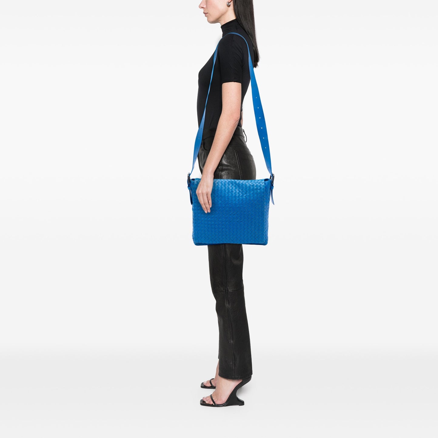 Bottega Veneta Nappa Intrecciato Flap Crossbody