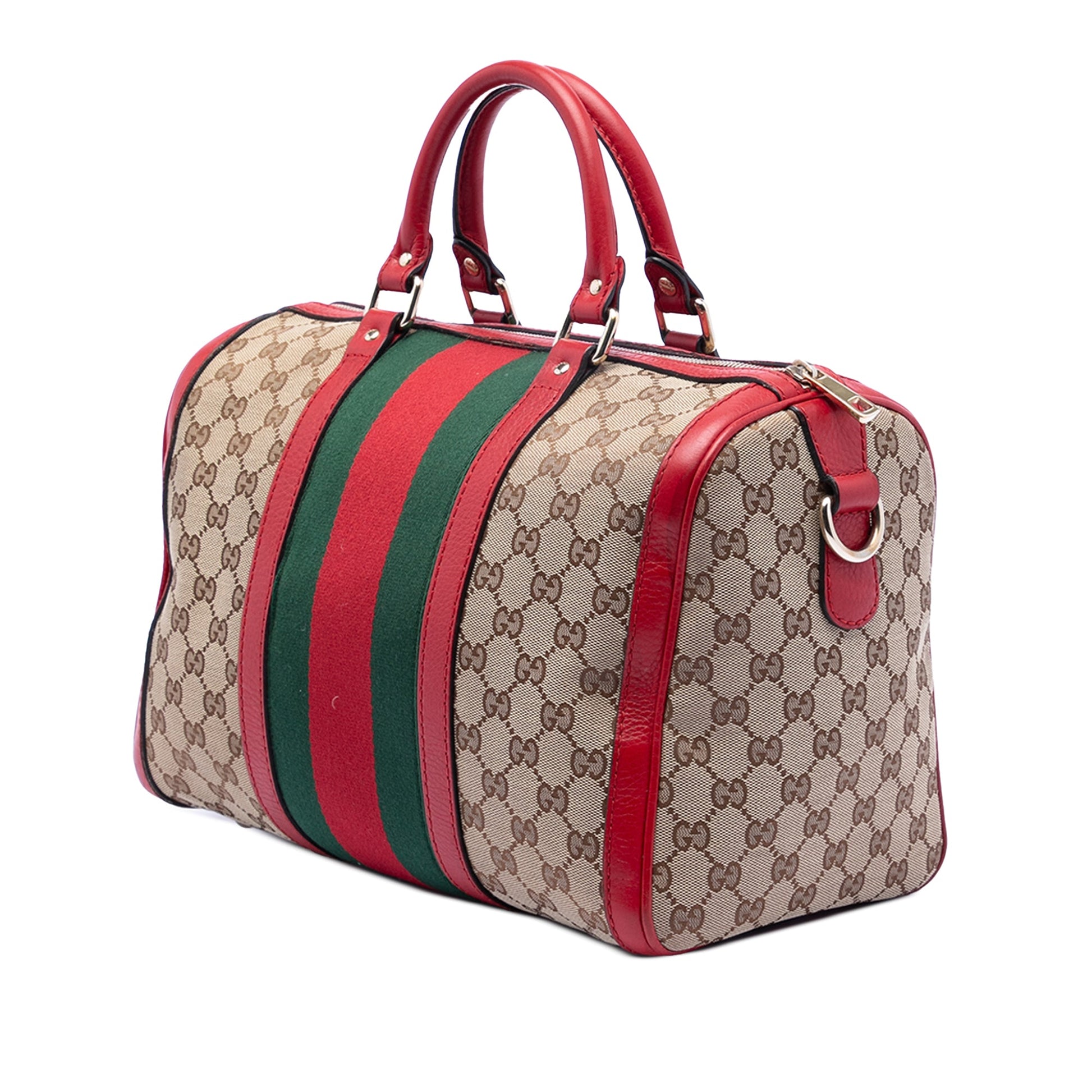 Gucci Medium GG Canvas Web Joy Boston Bag