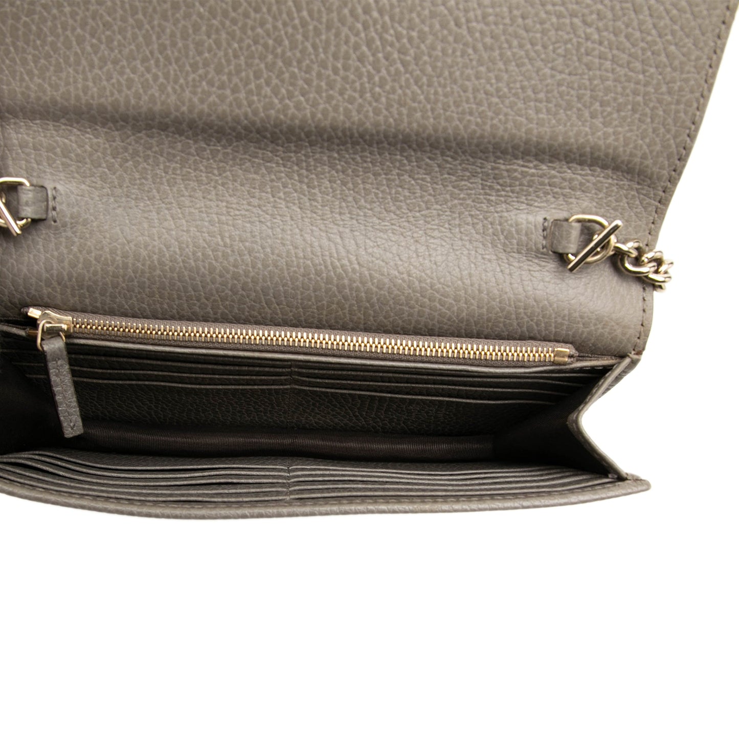 Gucci Dollar Calfskin Interlocking G Wallet on Chain