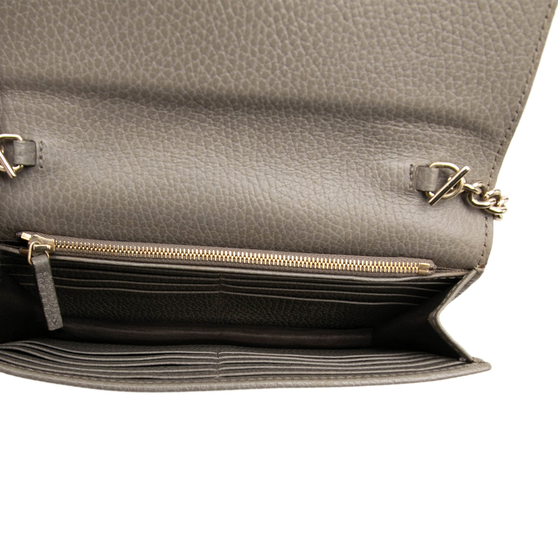 Gucci Dollar Calfskin Interlocking G Wallet on Chain