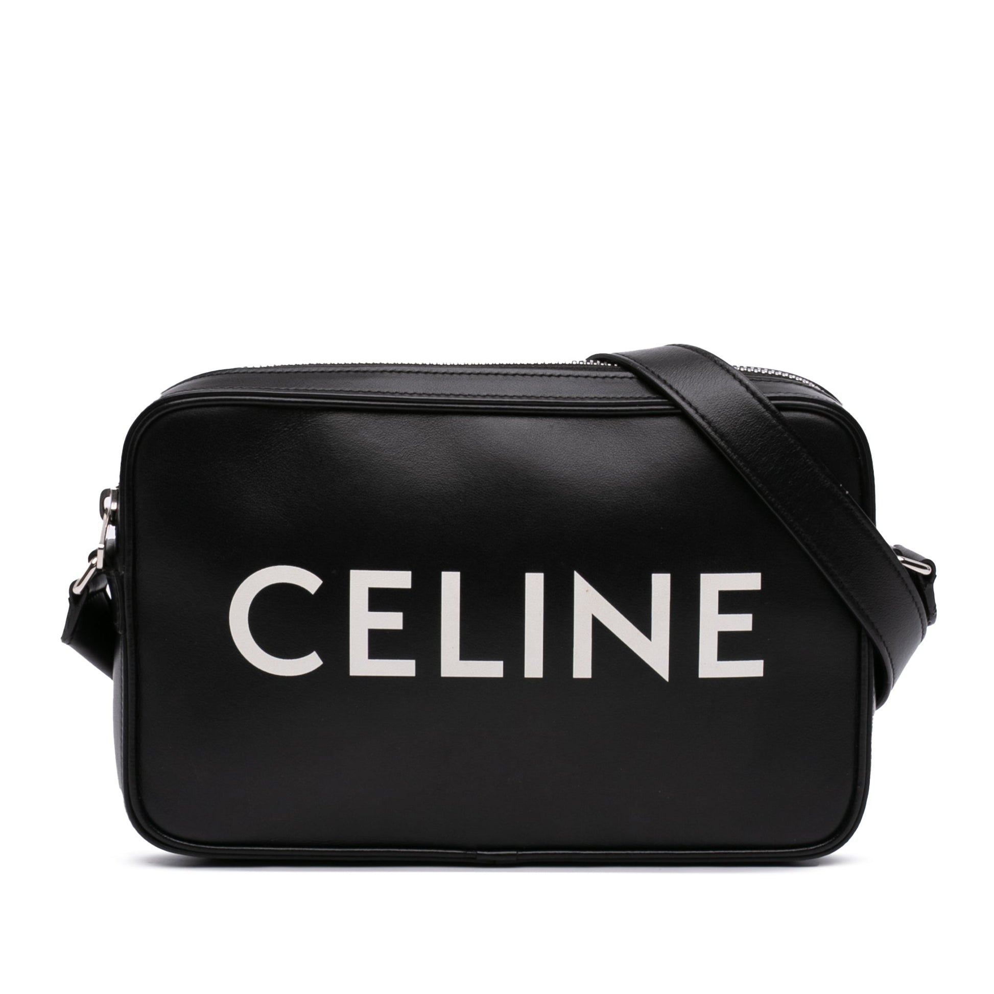 Celine Smooth Calfskin Logo Messenger Bag