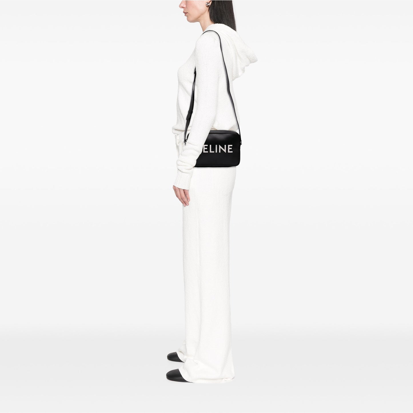 Celine Smooth Calfskin Logo Messenger Bag