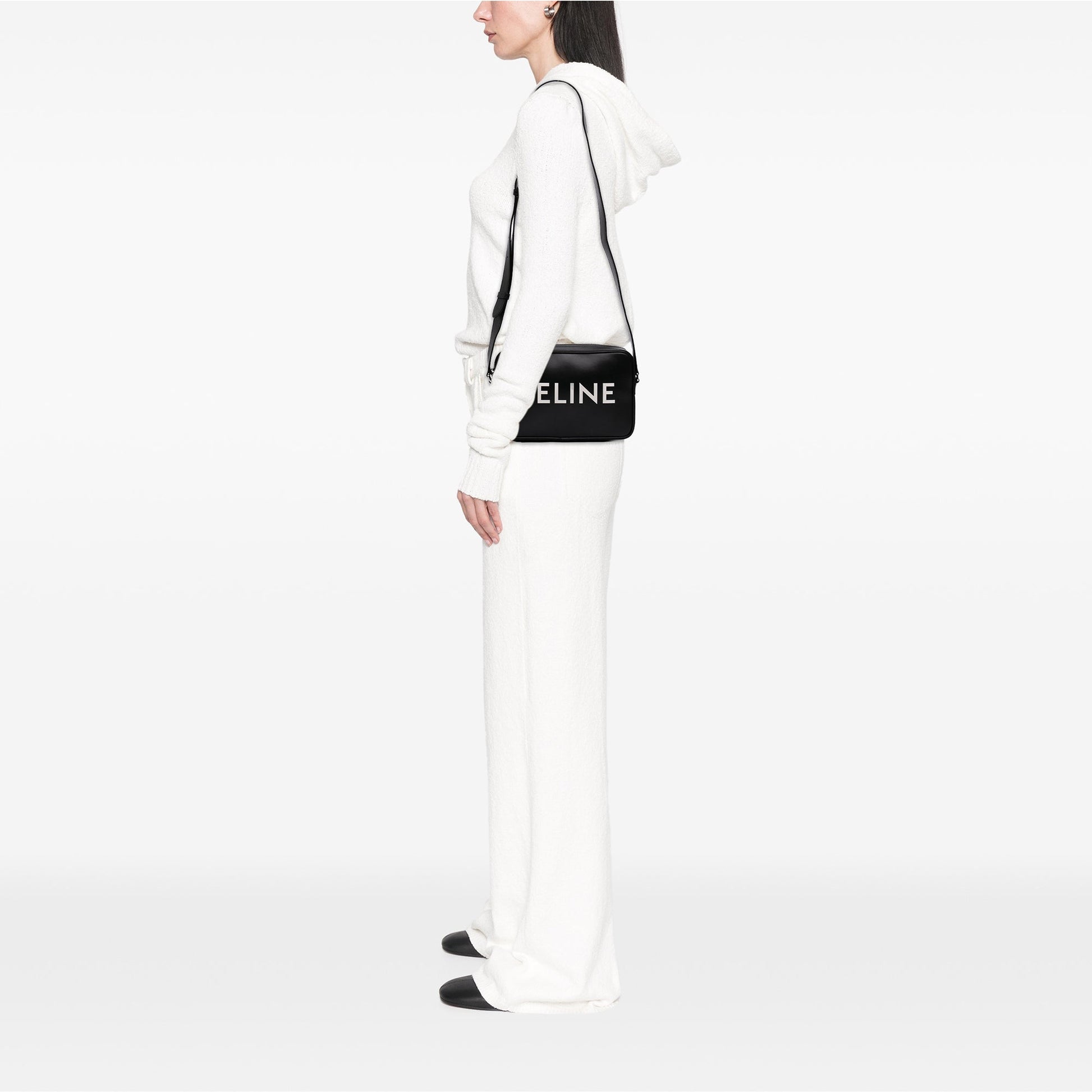 Celine Smooth Calfskin Logo Messenger Bag