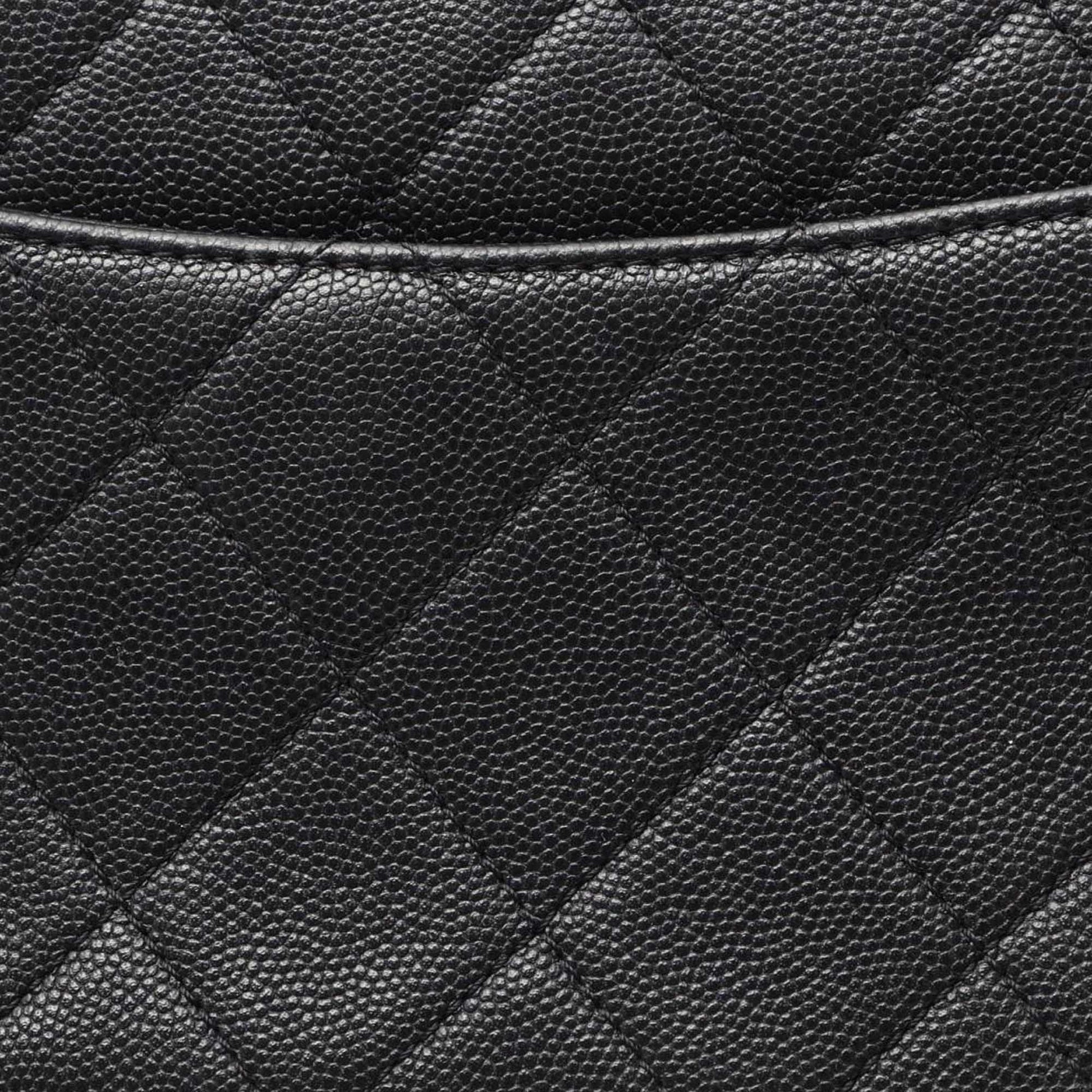Chanel CC Quilted Caviar Single Flap