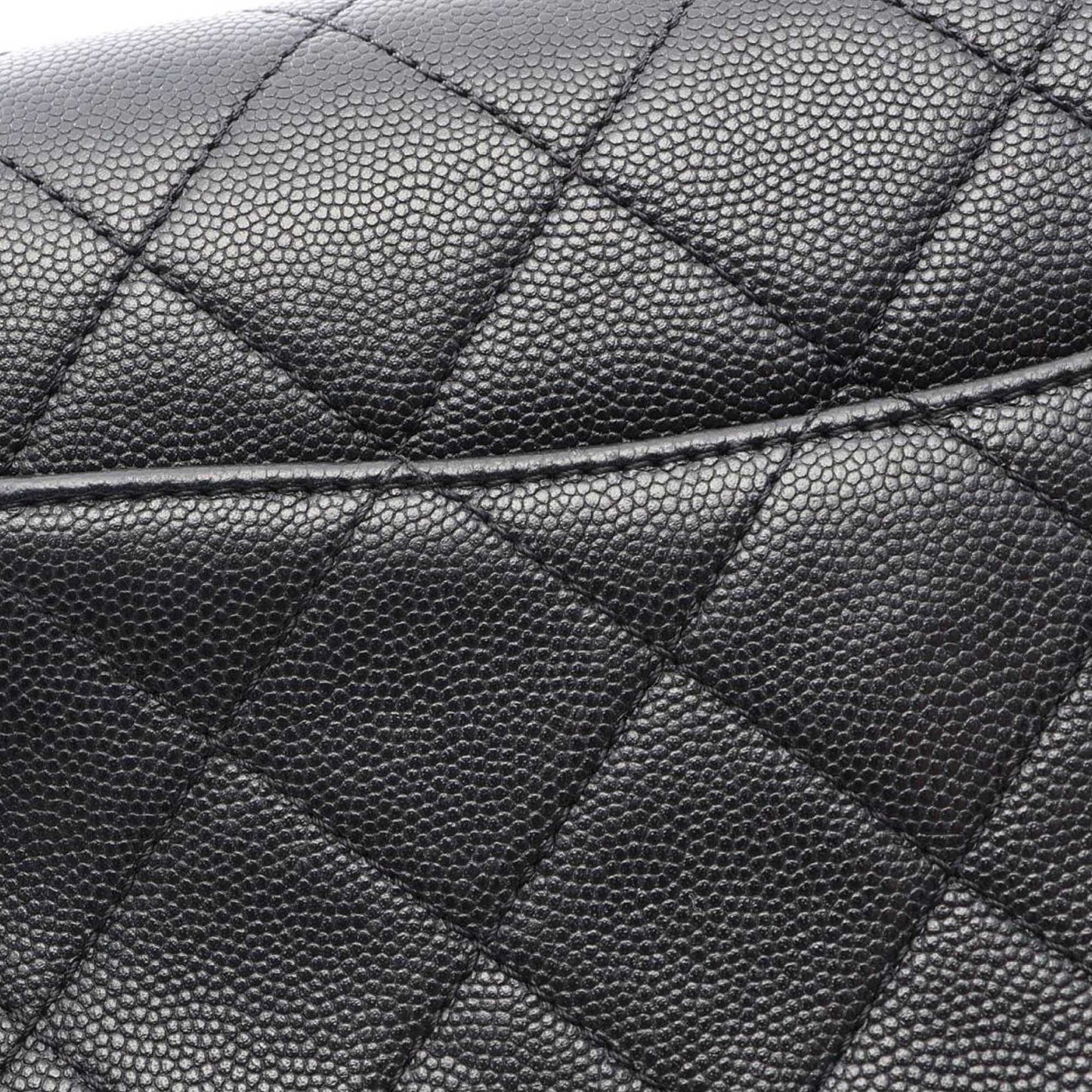 Chanel CC Quilted Caviar Single Flap