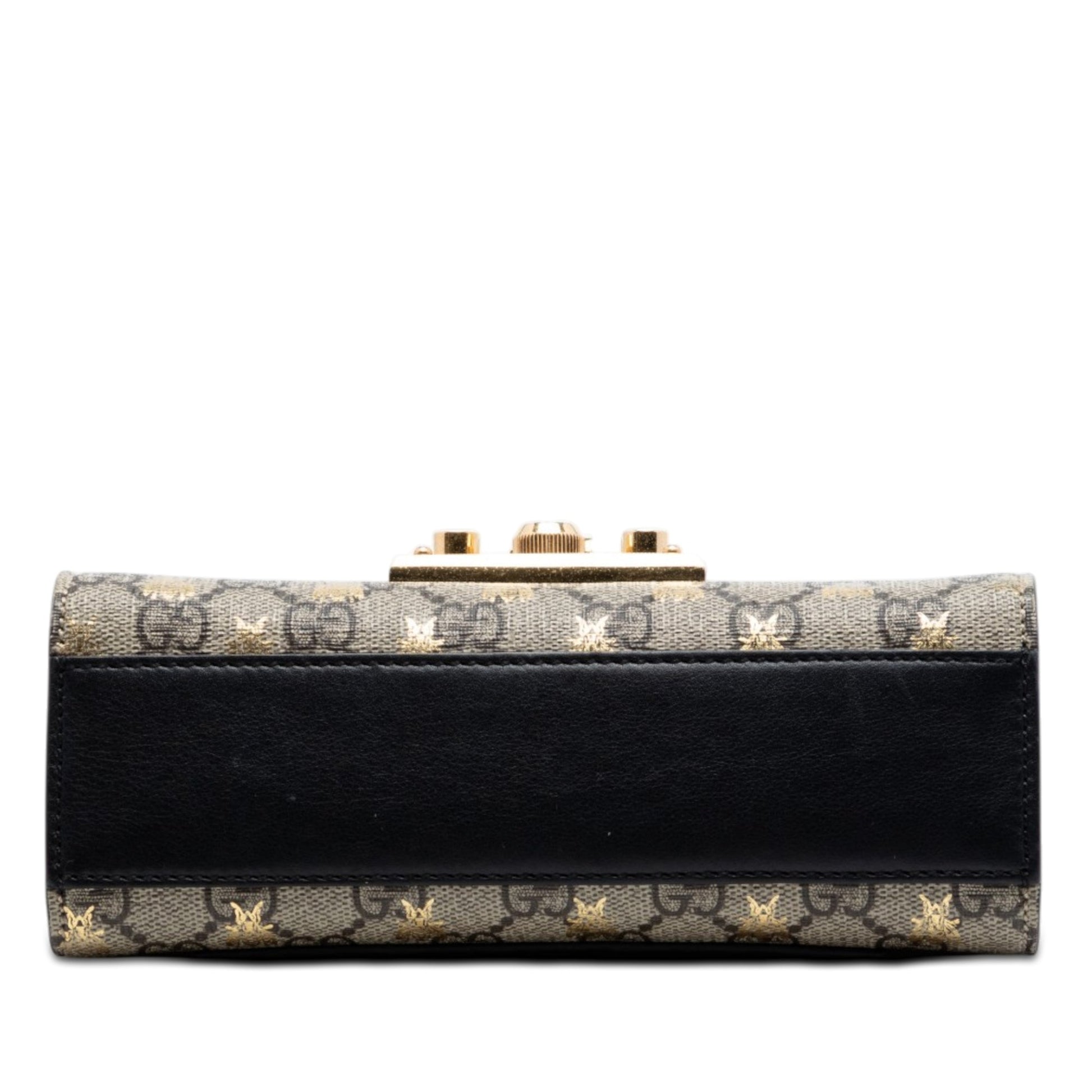 Gucci Small GG Supreme Bee Padlock Crossbody