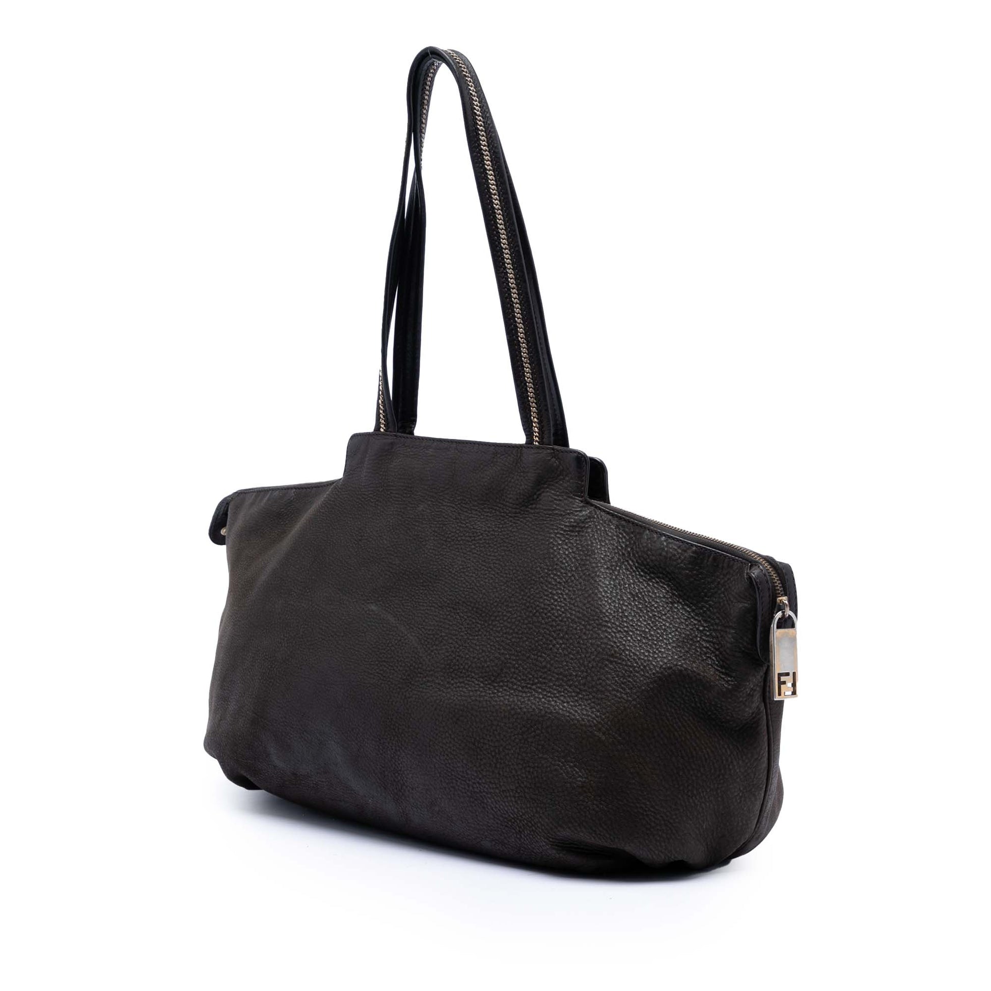 Fendi Medium FF Nubuck Chains Tote