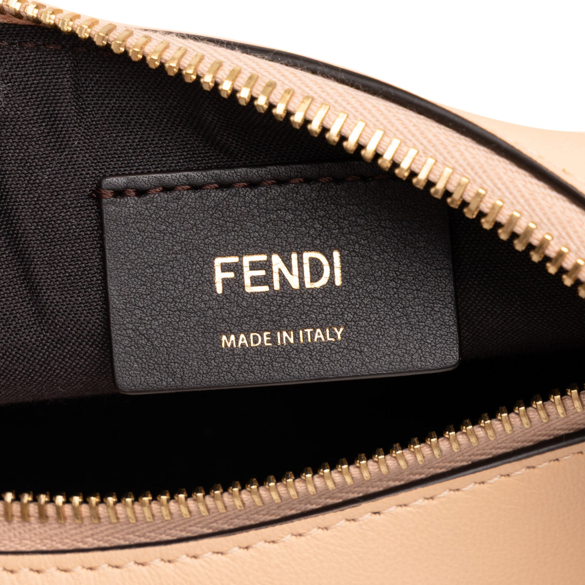 Fendi Small Leather Fendigraphy Hobo — Pink