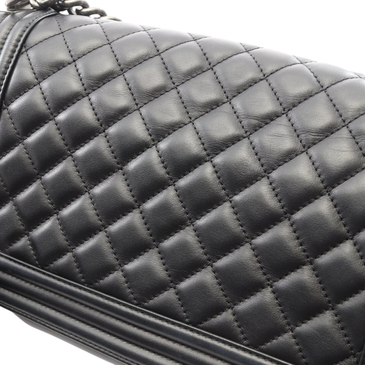 Chanel Old Medium Quilted Lambskin Boy Flap