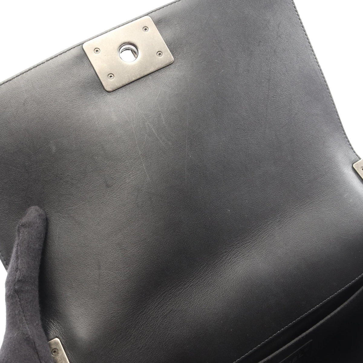 Chanel Old Medium Quilted Lambskin Boy Flap