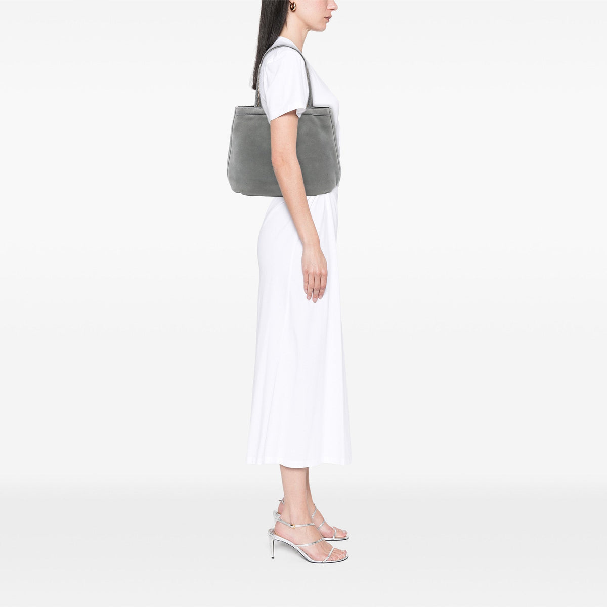 Fendi Nubuck FF Chains Tote