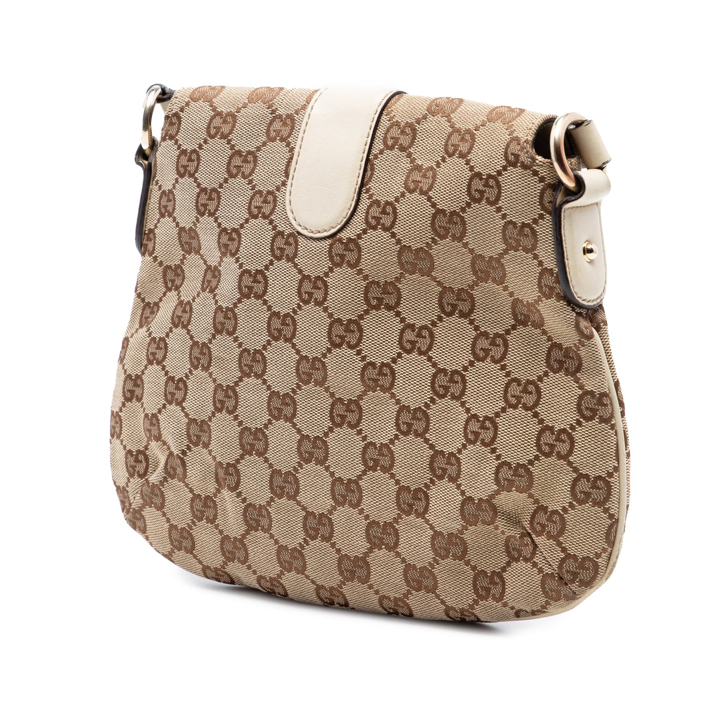 Gucci GG Canvas Horsebit Shoulder Bag