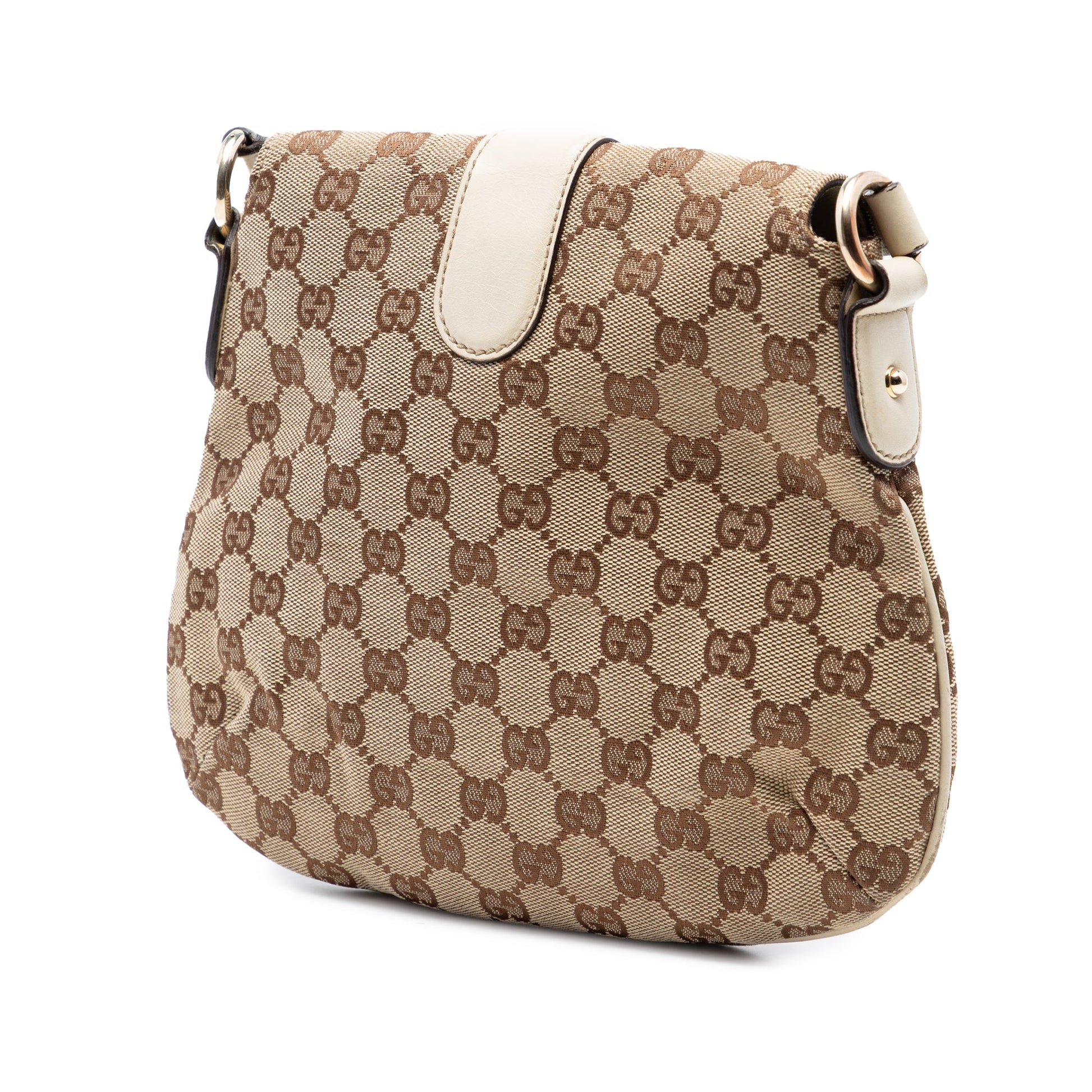 Gucci GG Canvas Horsebit Shoulder Bag