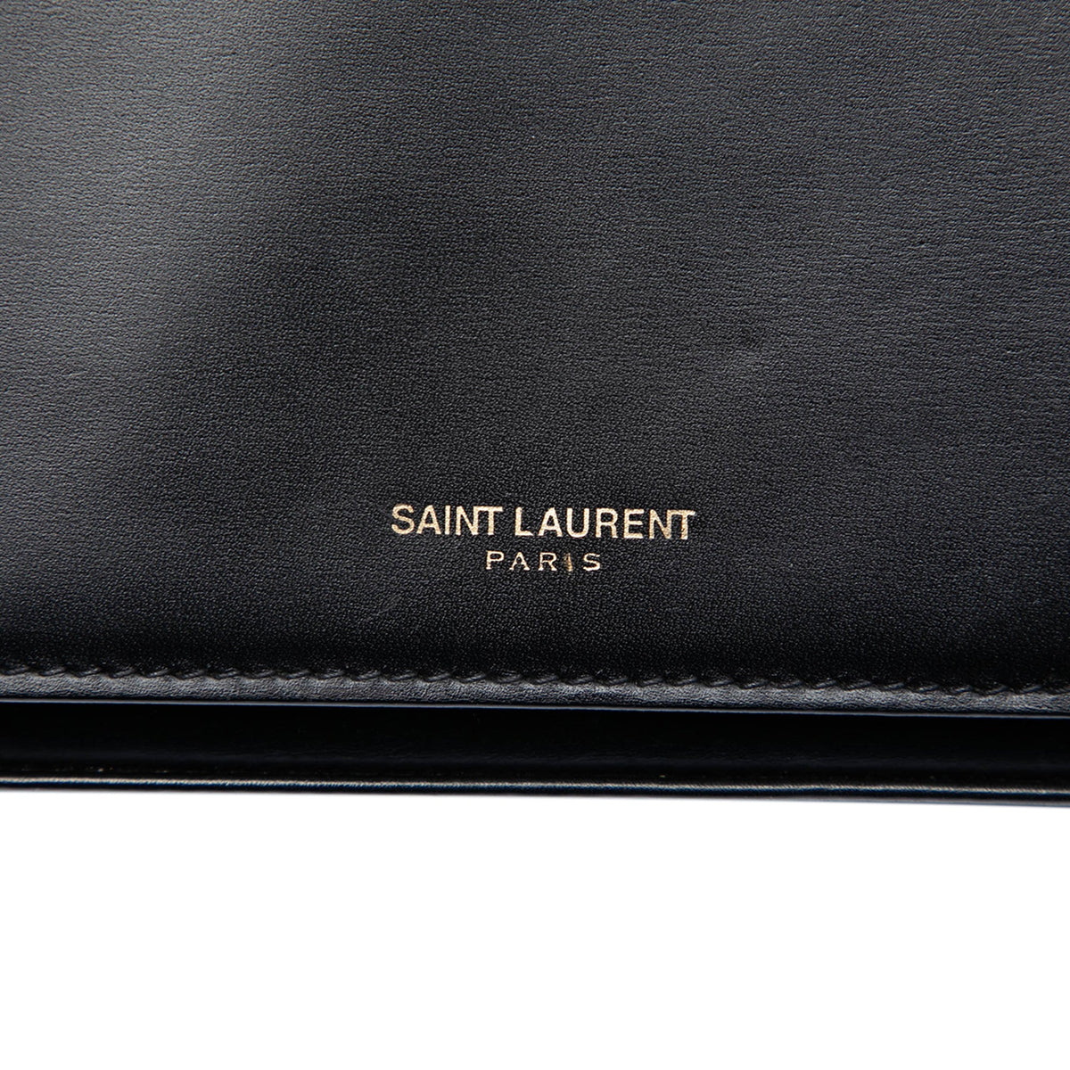 Saint Laurent Mini Smooth Calfskin Paris Wallet on Chain
