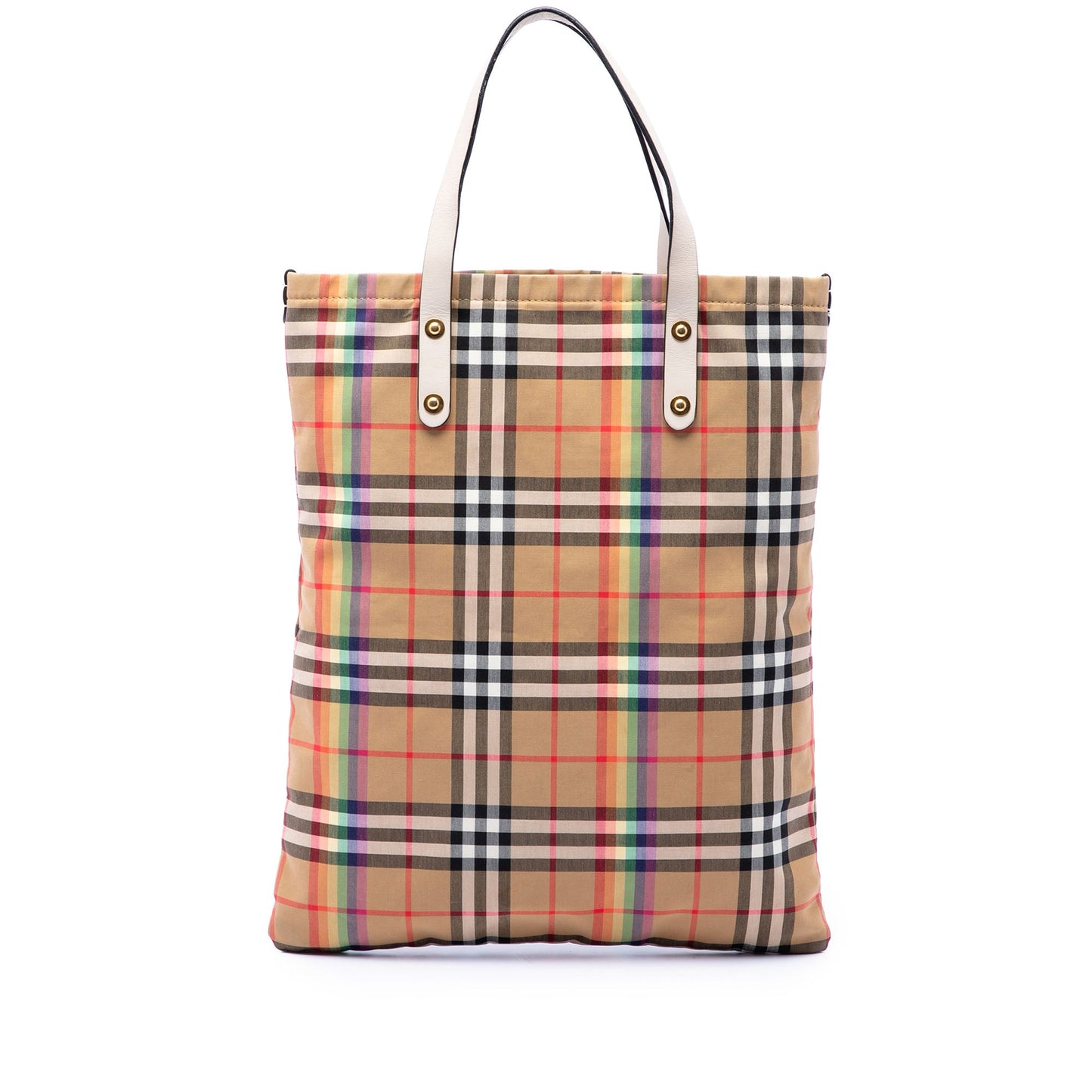 Burberry House Check Canvas Rainbow Tote