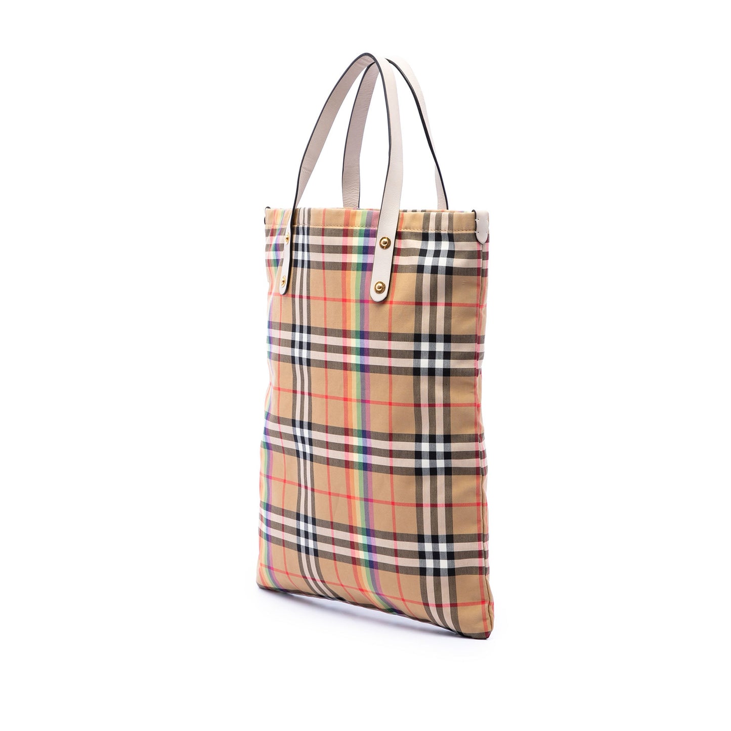 Burberry House Check Canvas Rainbow Tote