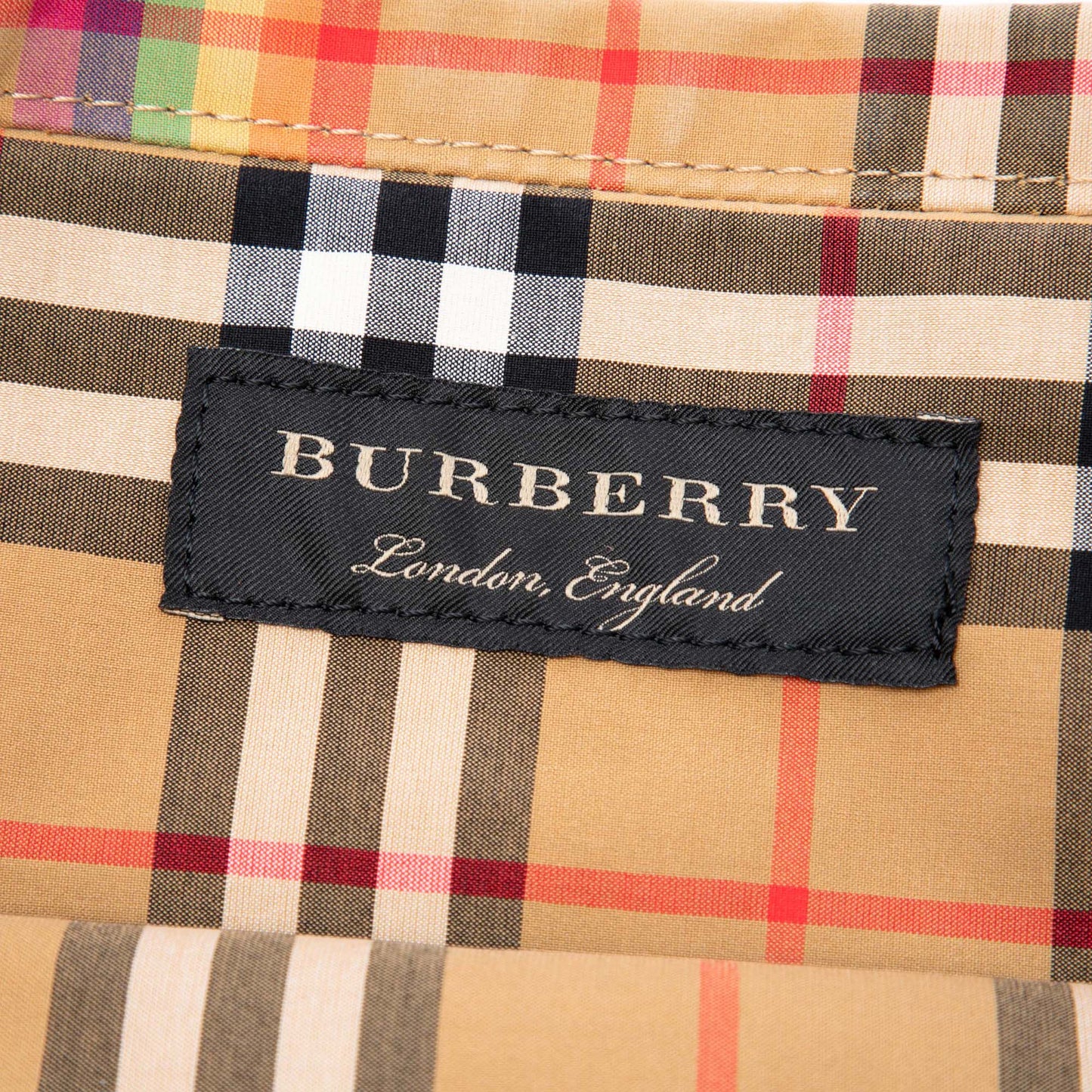 Burberry House Check Canvas Rainbow Tote