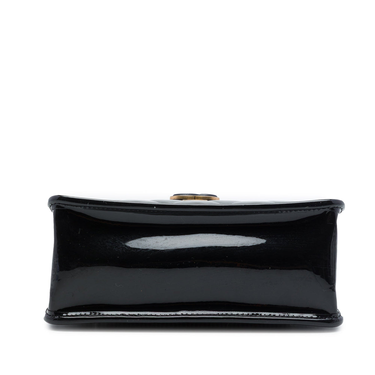 Chanel Mini Quilted Patent Graphic Catch Flap