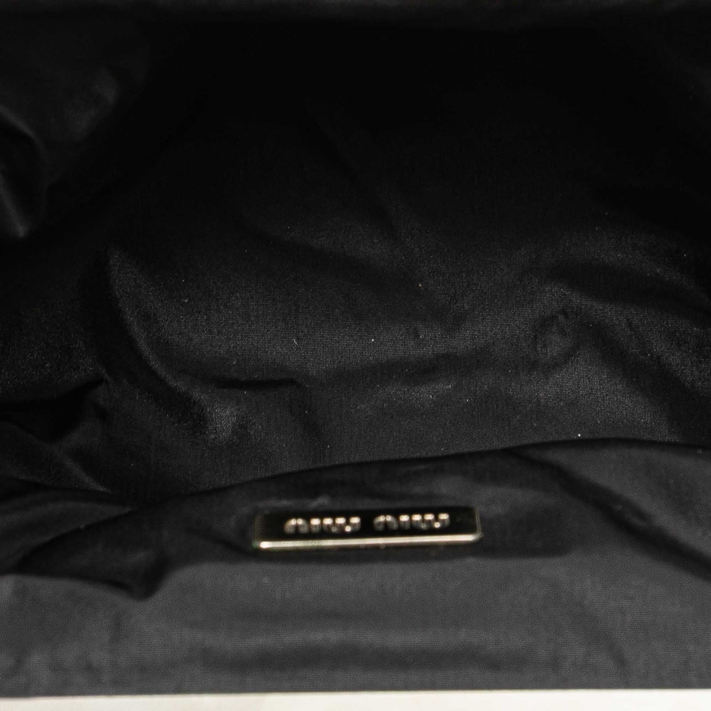 Miu Miu Satin Clasp Clutch on Strap