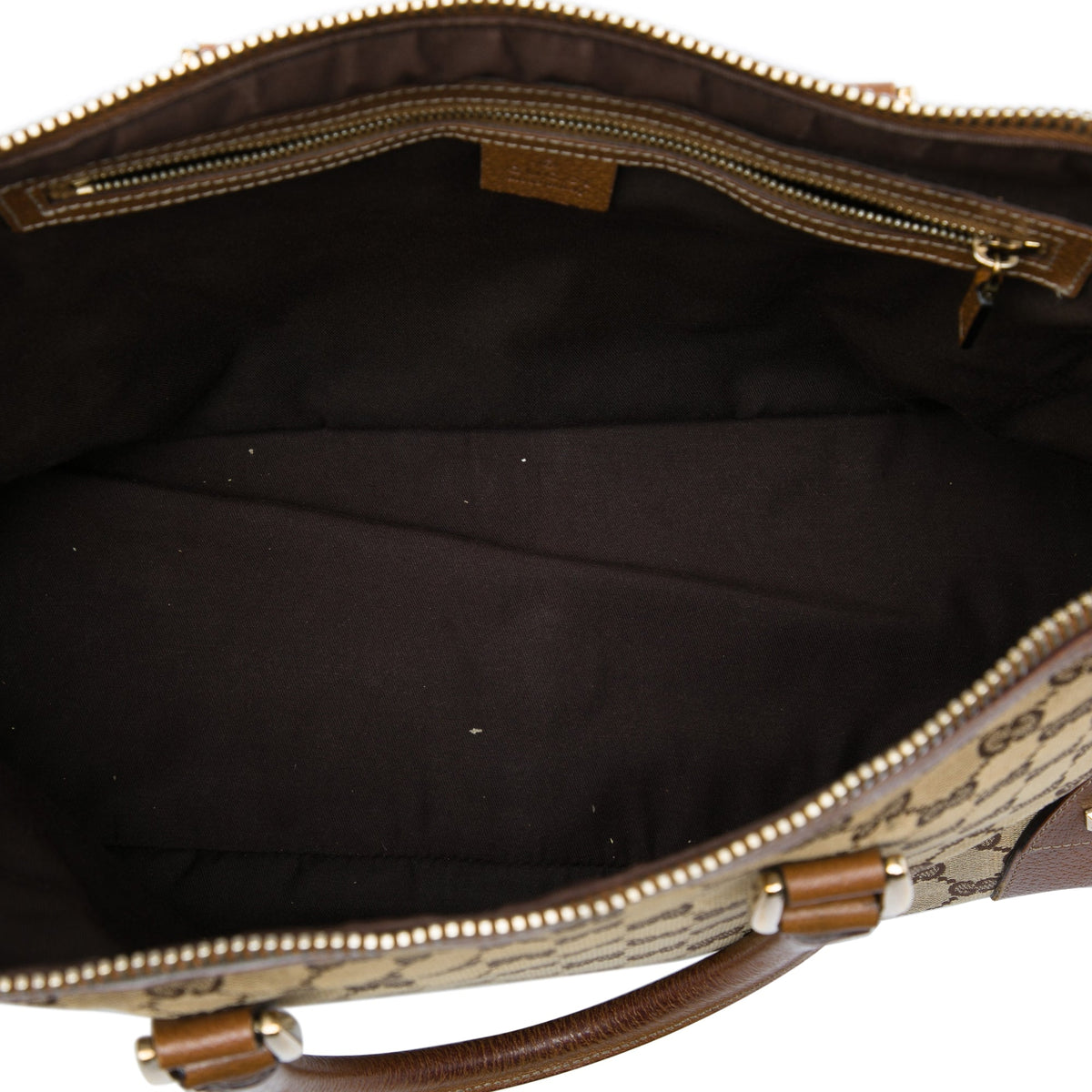 Gucci GG Canvas Dome Nailhead Handbag — Beige