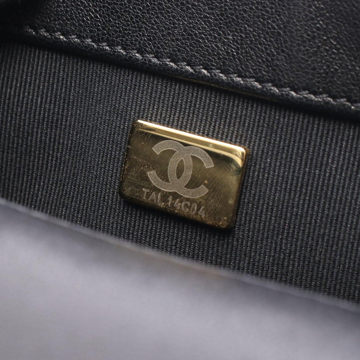 Chanel Mini Quilted Lambskin Round Top Handle Flap — Black