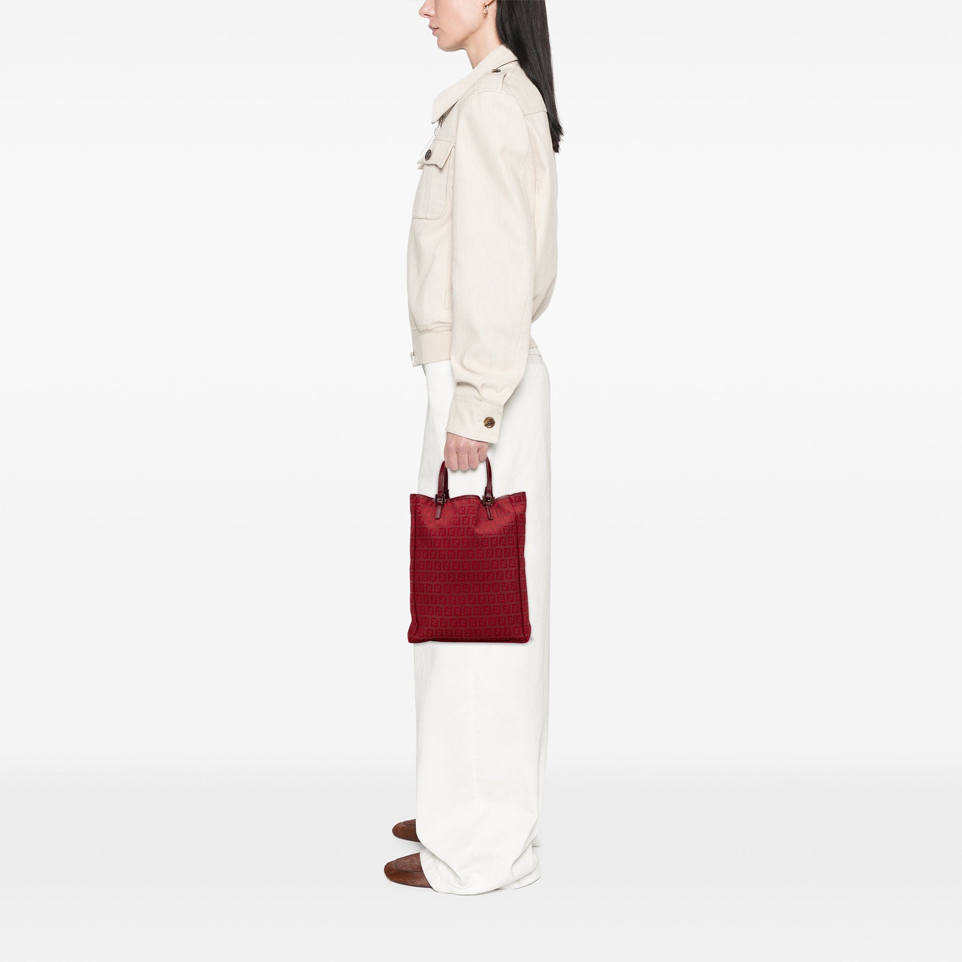 Fendi Zucchino Canvas Tote