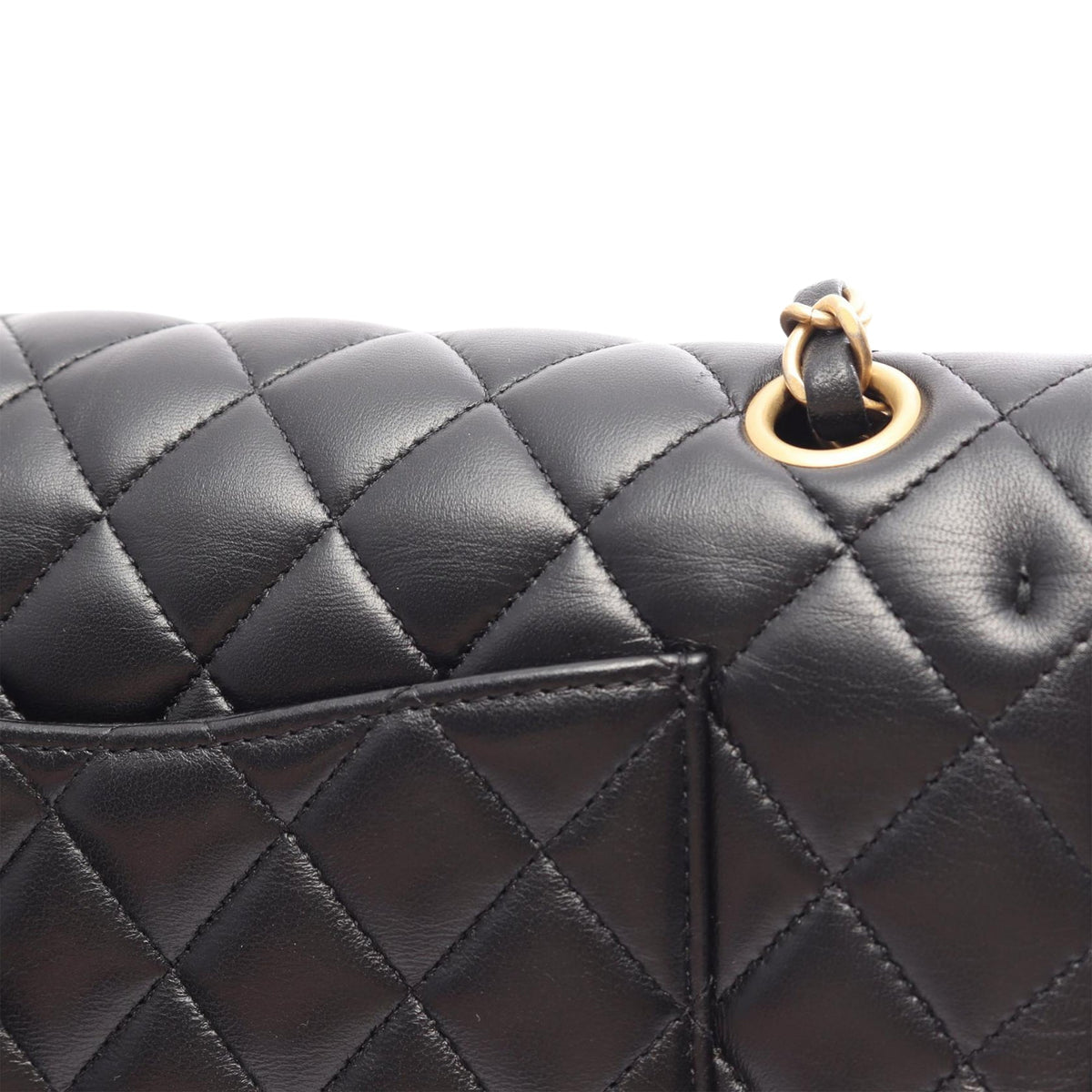 Chanel Medium Classic Lambskin Egyptian Amulet Charms Double Flap