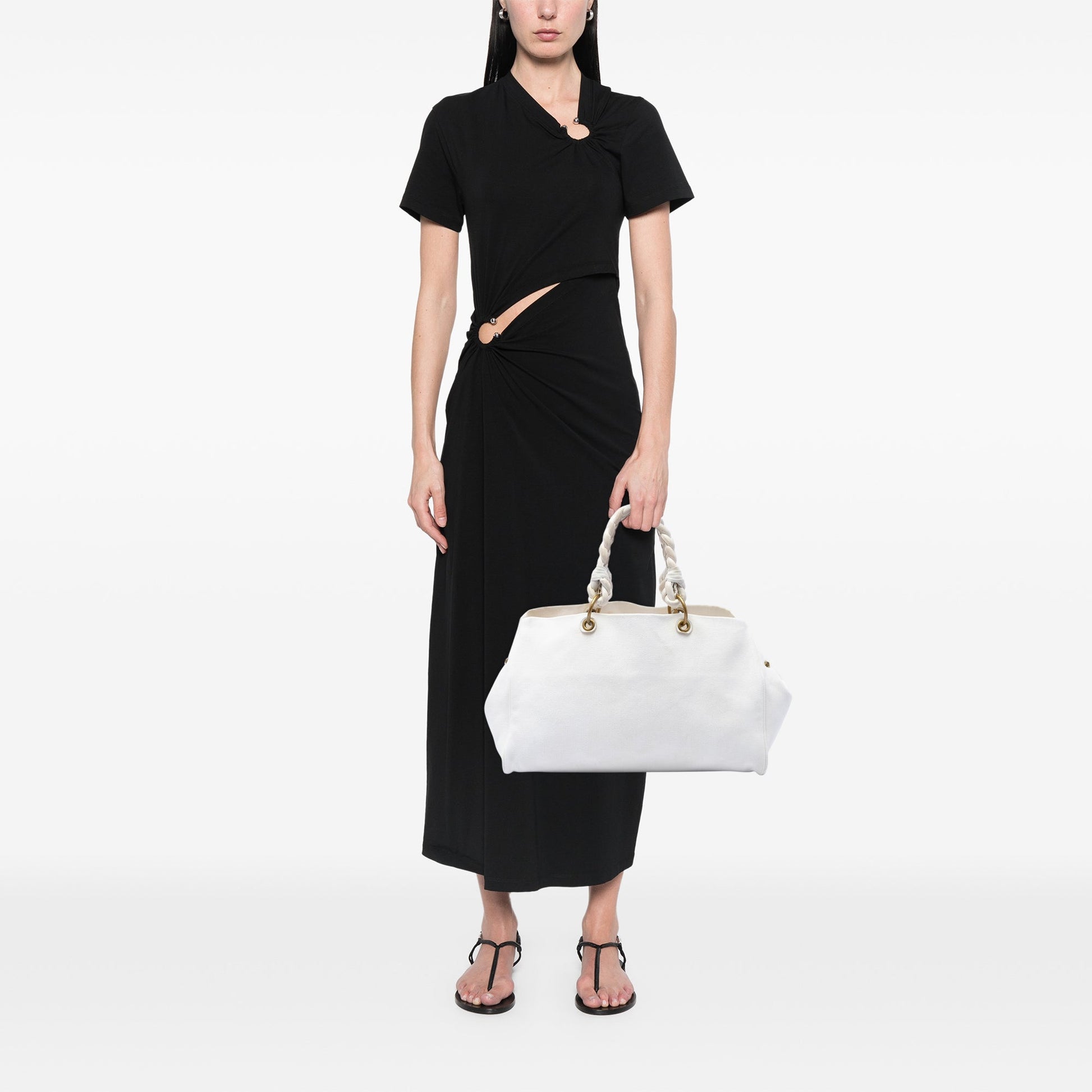 Bottega Veneta Canvas Braided Tote