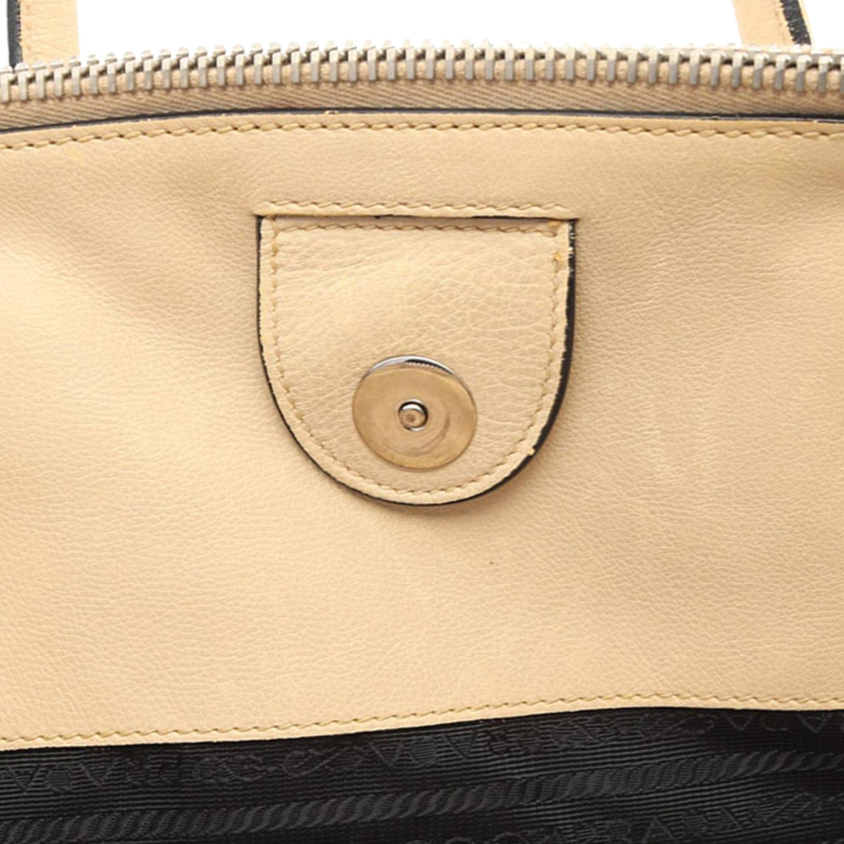 Prada City Calf Double Zip Satchel