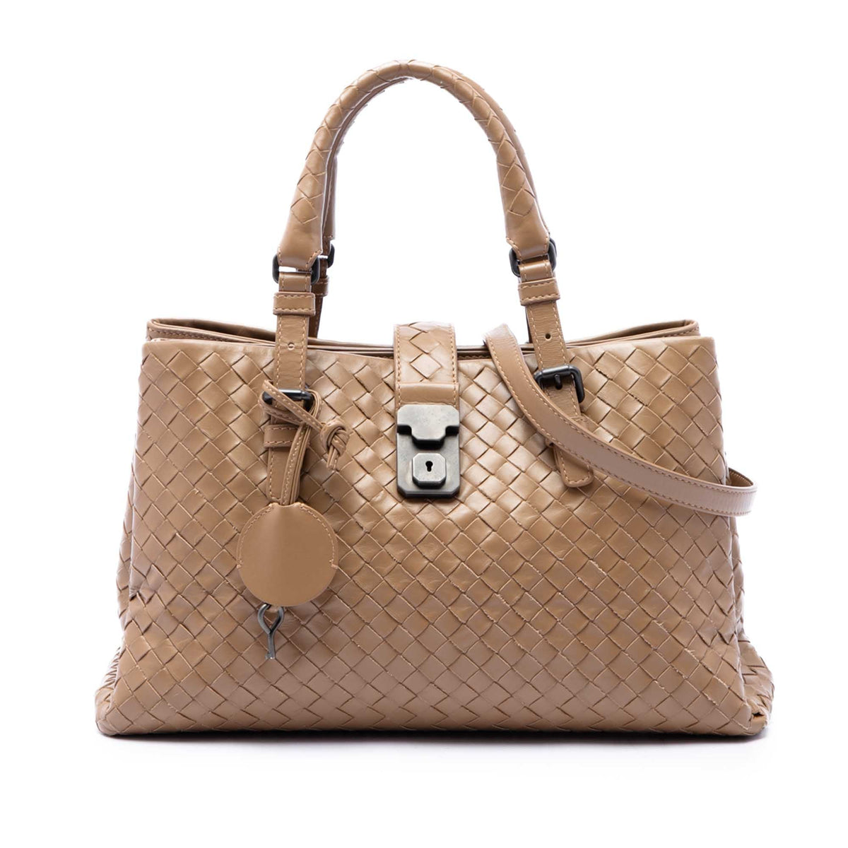 Bottega Veneta Small Nappa Intrecciato Roma Satchel