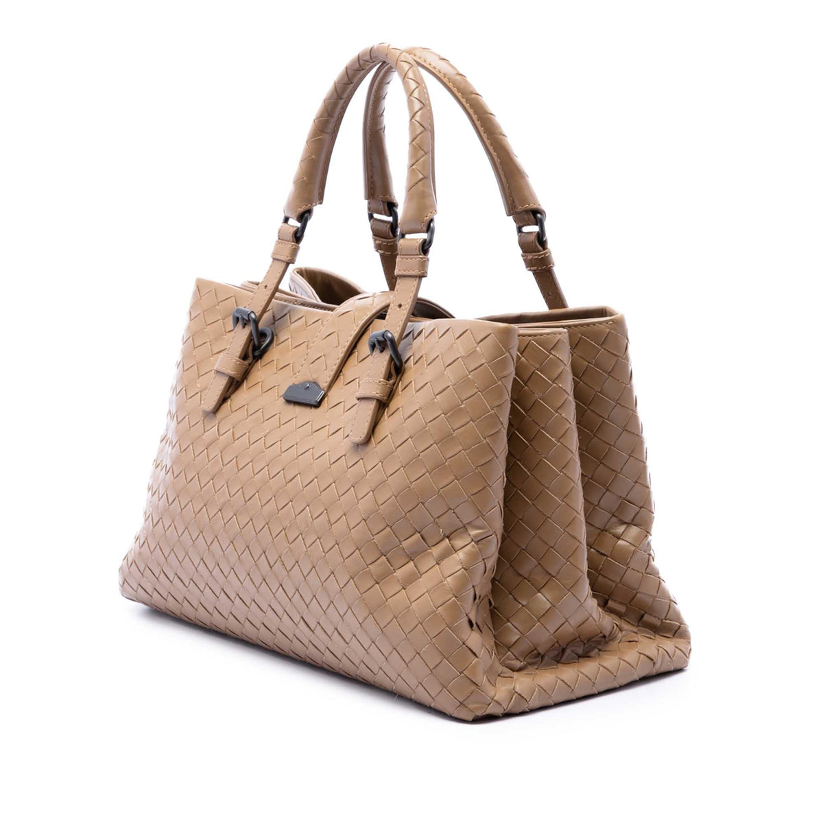 Bottega Veneta Small Nappa Intrecciato Roma Satchel